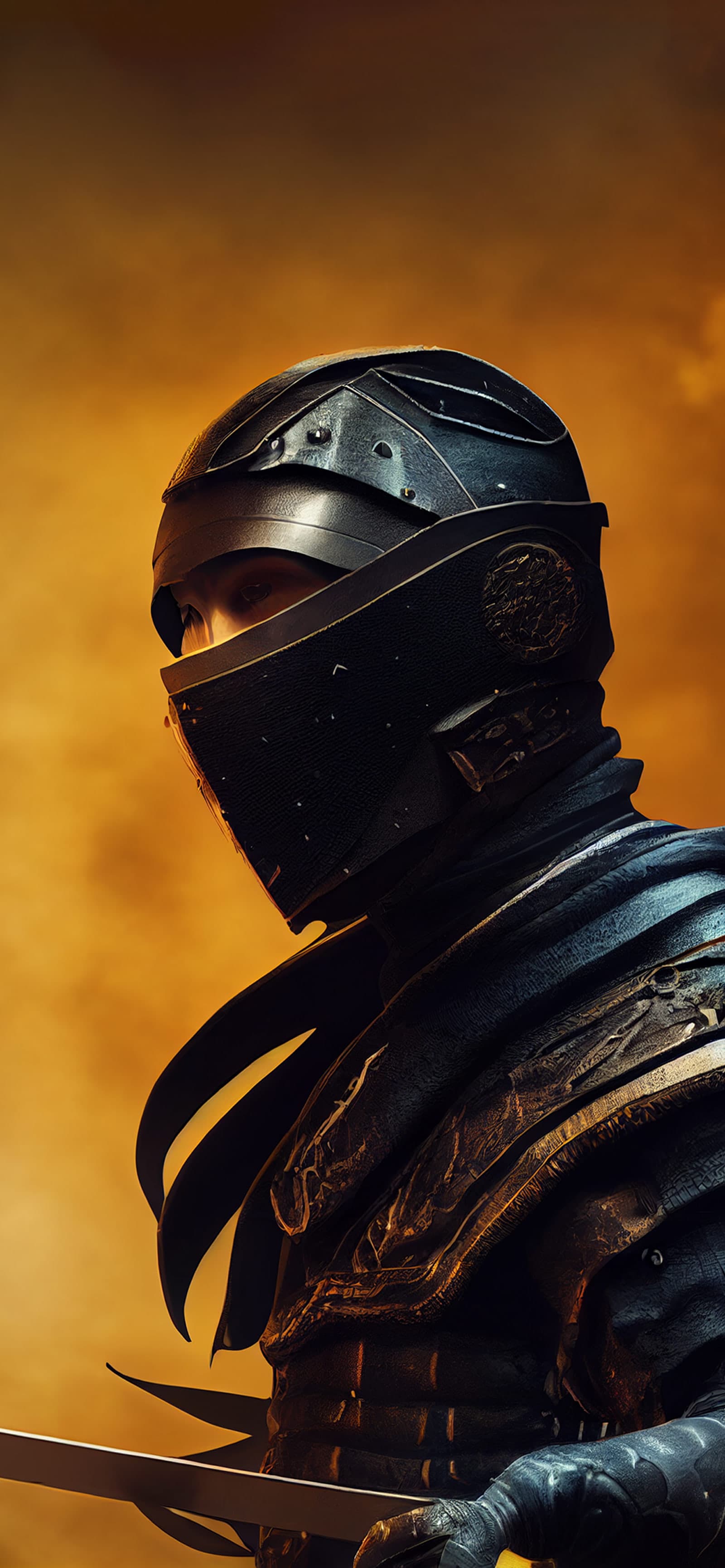 Armored Warrior Stance - Pro phone wallpaper