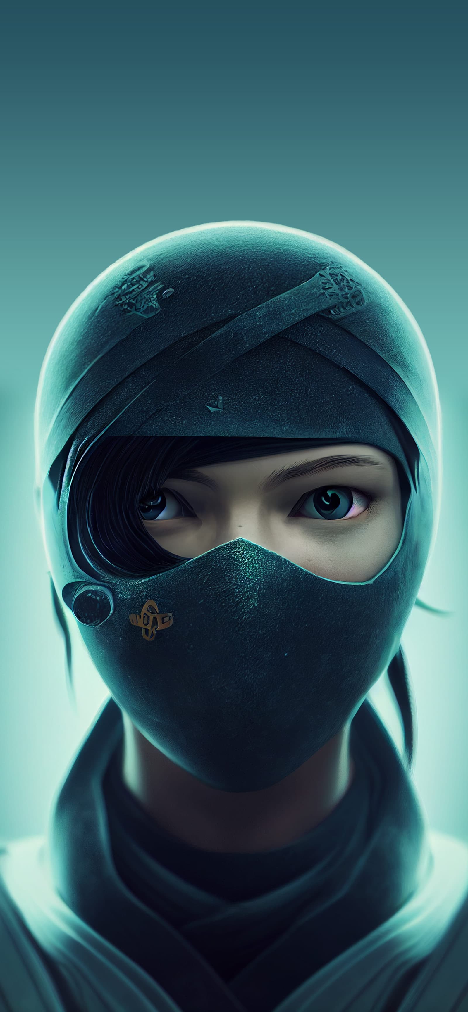 Ninja Mask Portrait - Pro phone wallpaper