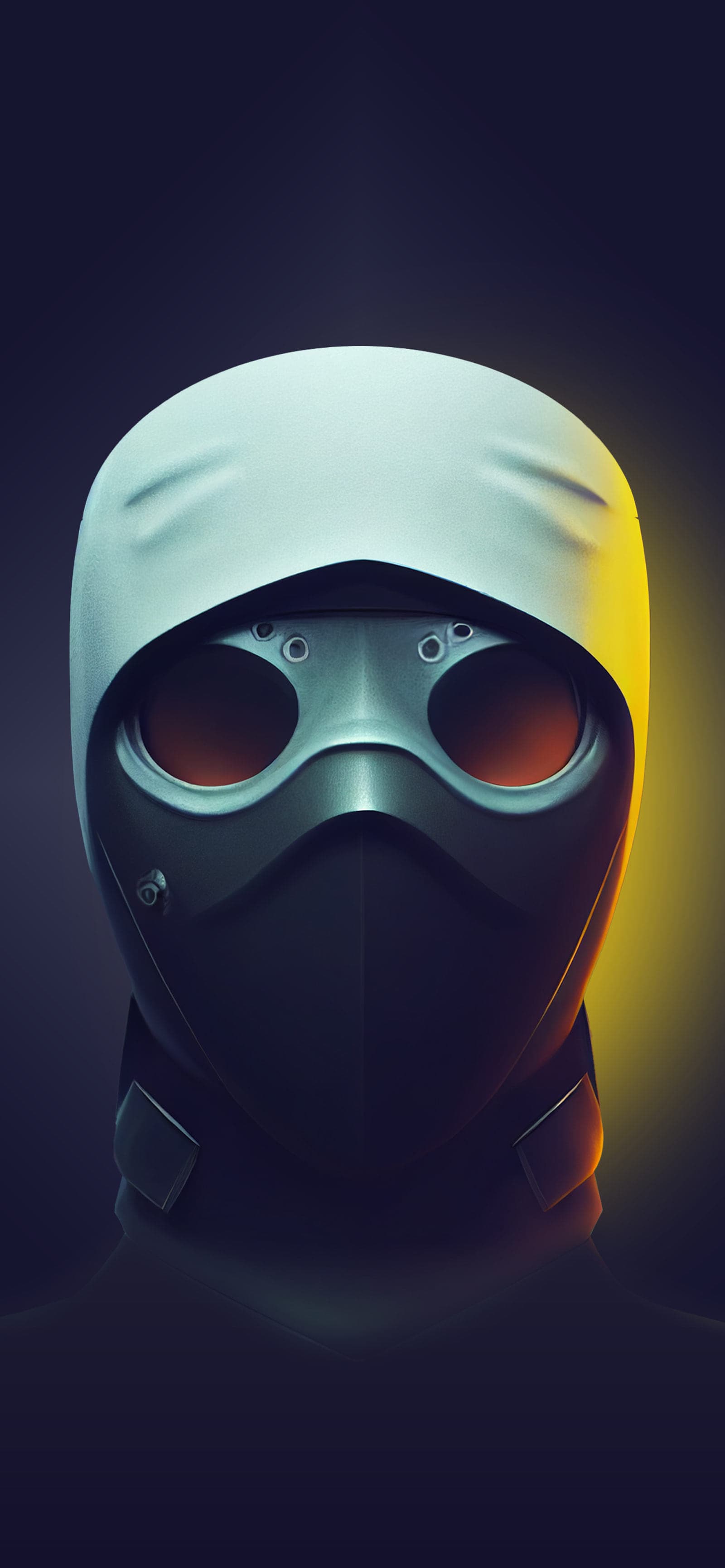 Cyberpunk Mask Portrait - Pro phone wallpaper