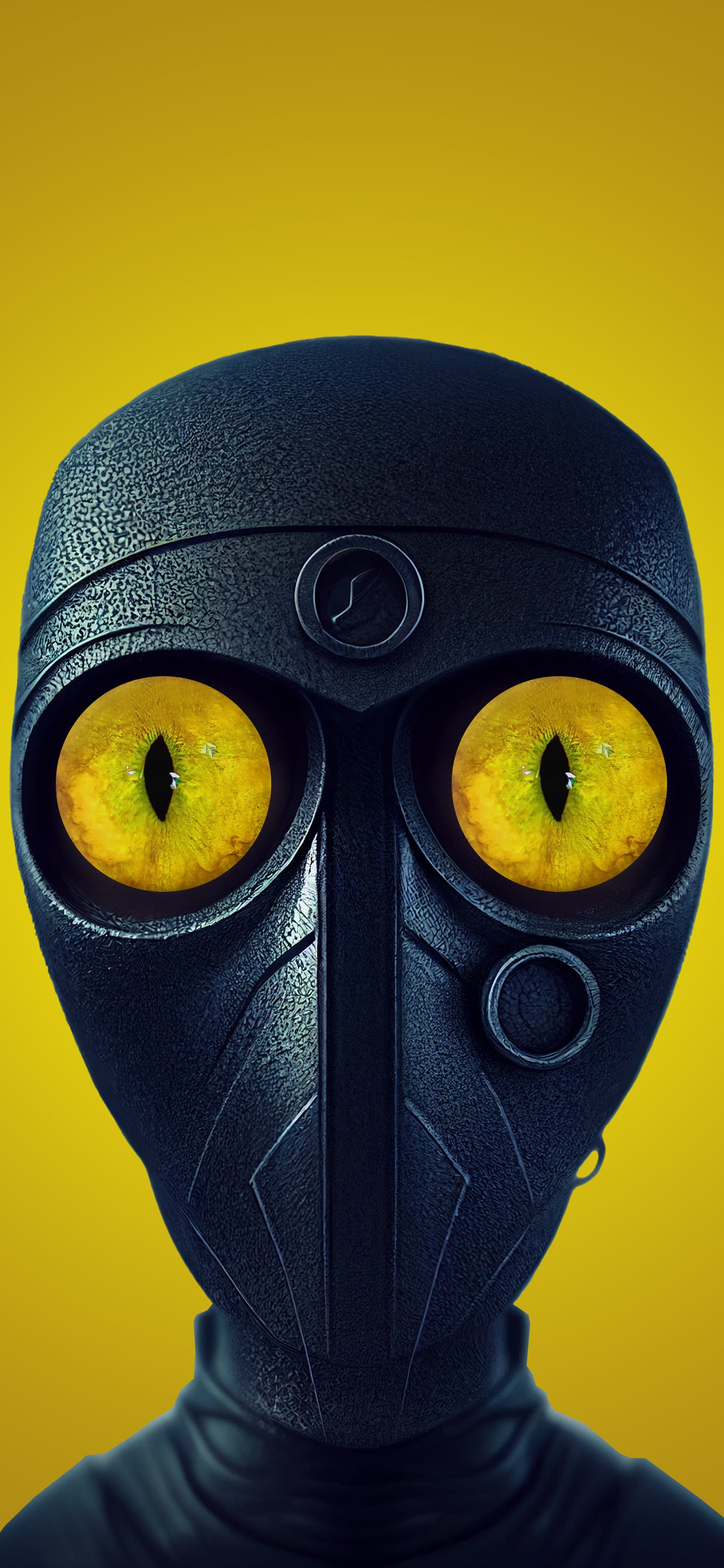 Yellow Eyed Mask - Pro phone wallpaper