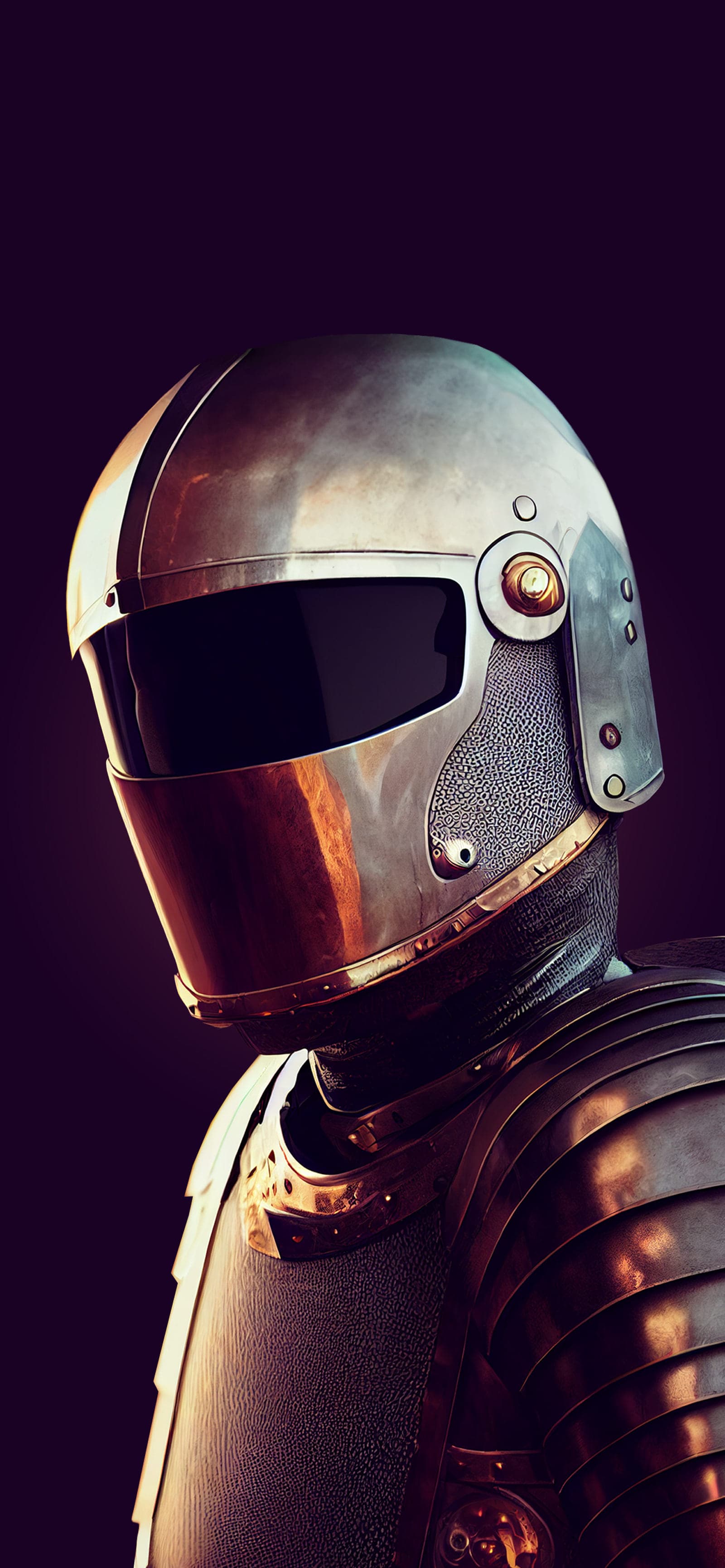 Armored Knight Portrait - Pro phone wallpaper