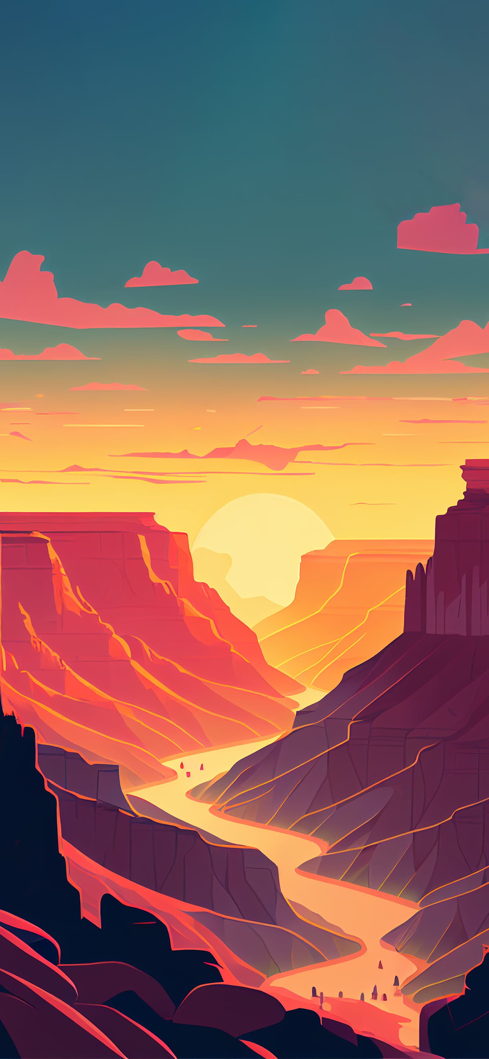 Grand Canyon Sunset - Pro phone wallpaper