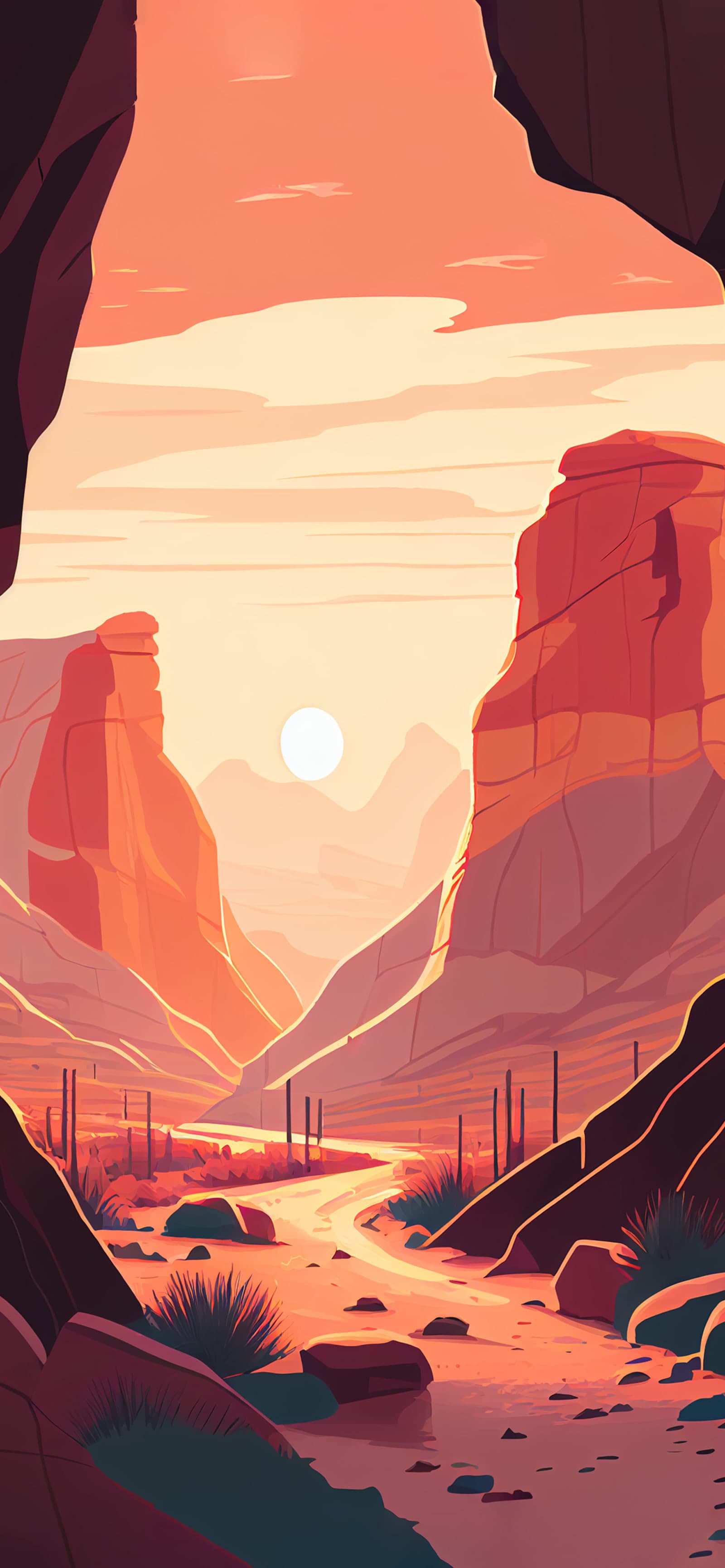 Canyon Road Vista - Pro phone wallpaper