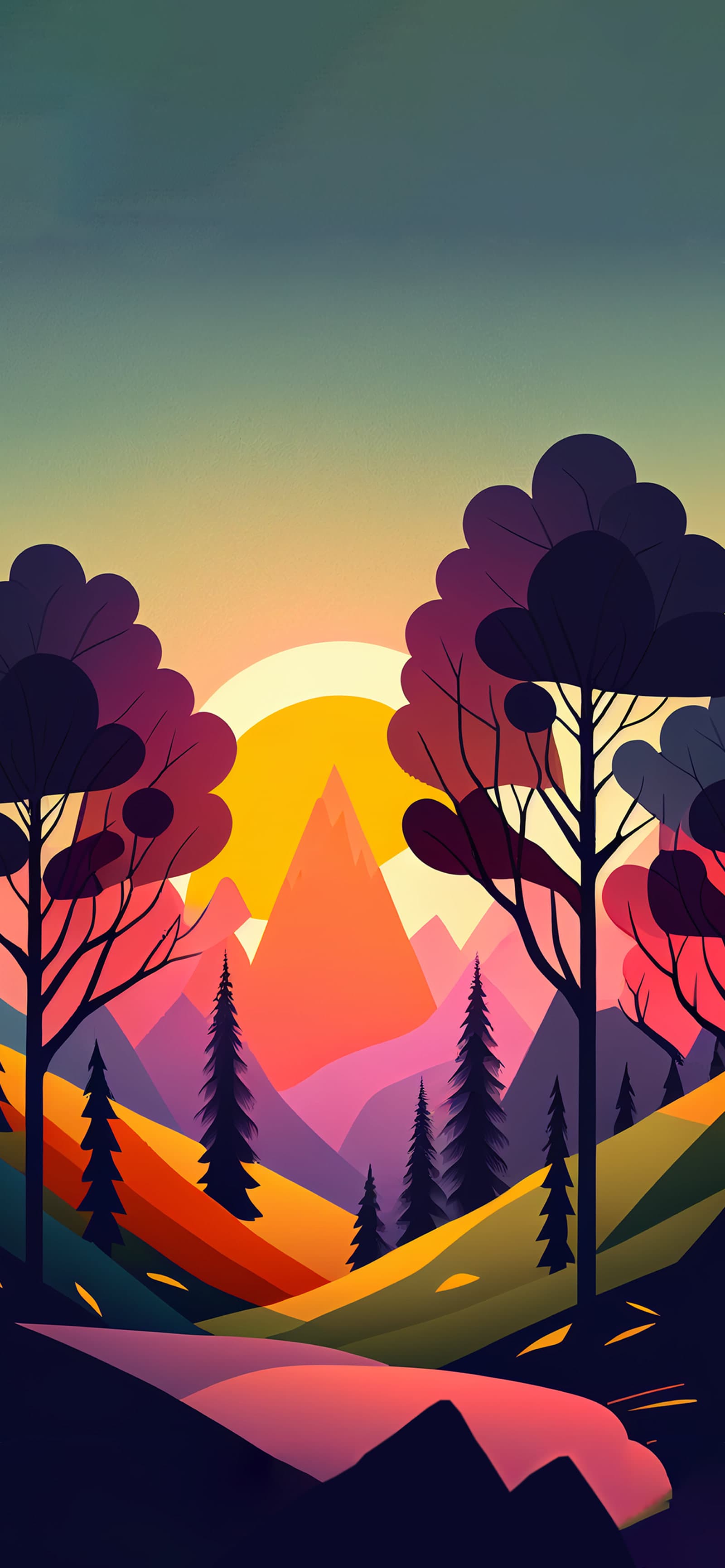 Sunset Vista - Pro phone wallpaper