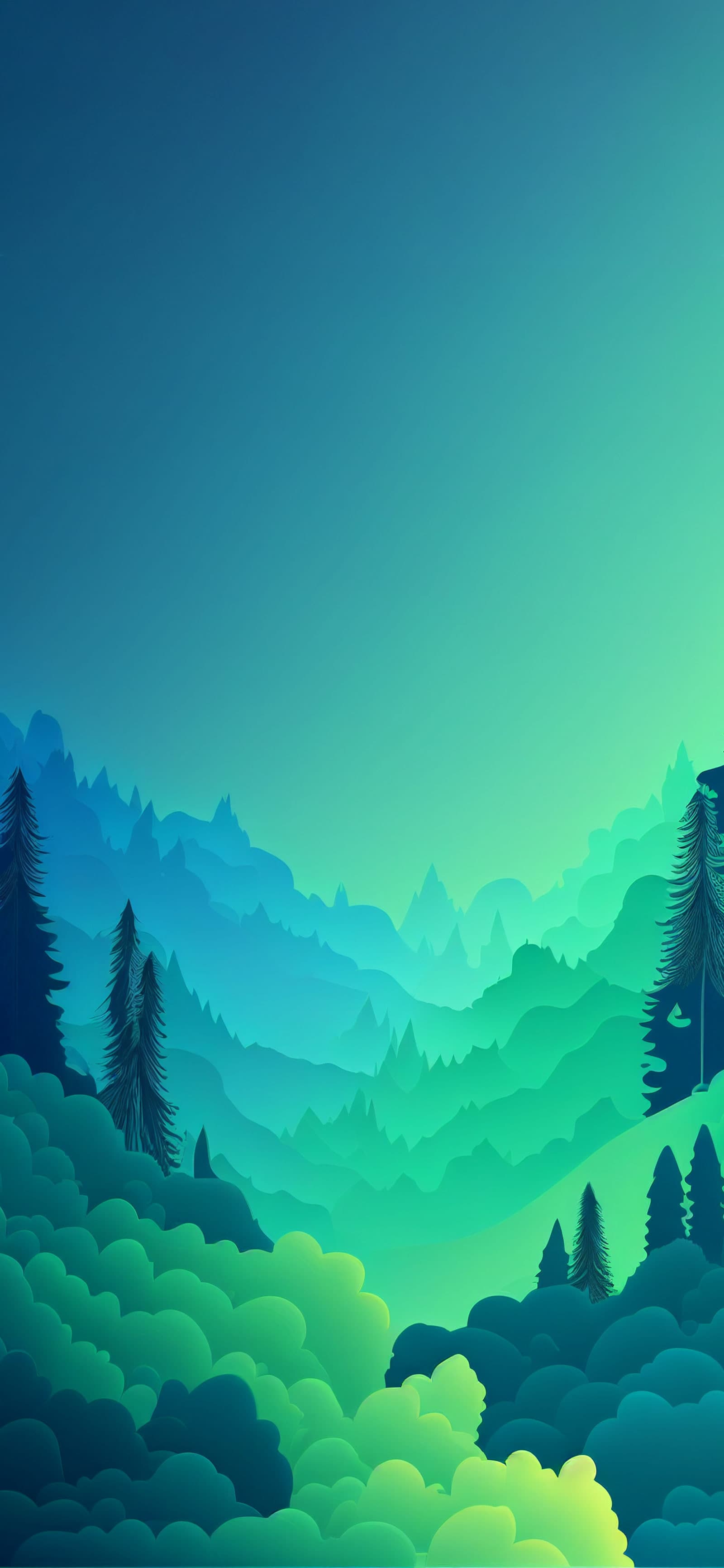 Verdant Mountain Vista - Pro phone wallpaper