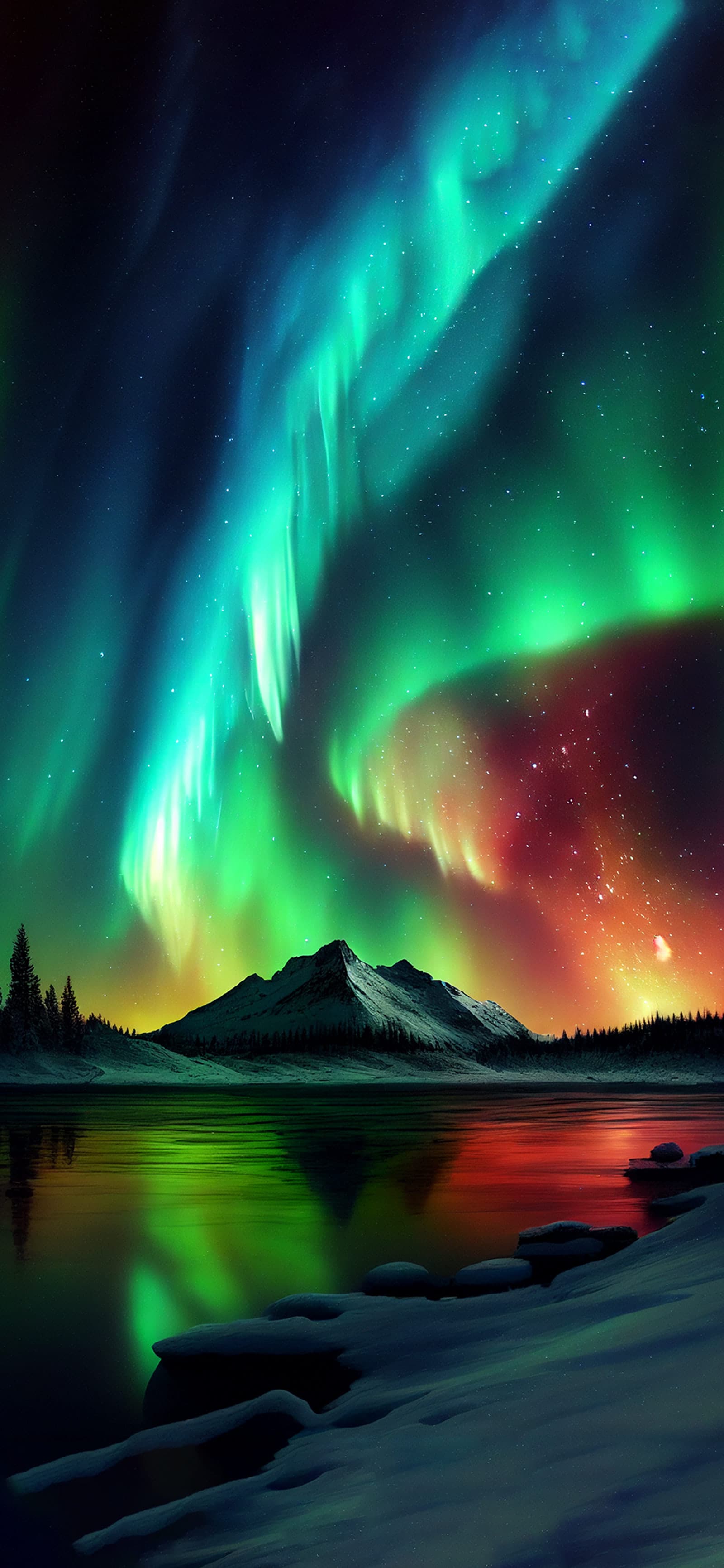 Aurora Borealis - Pro phone wallpaper