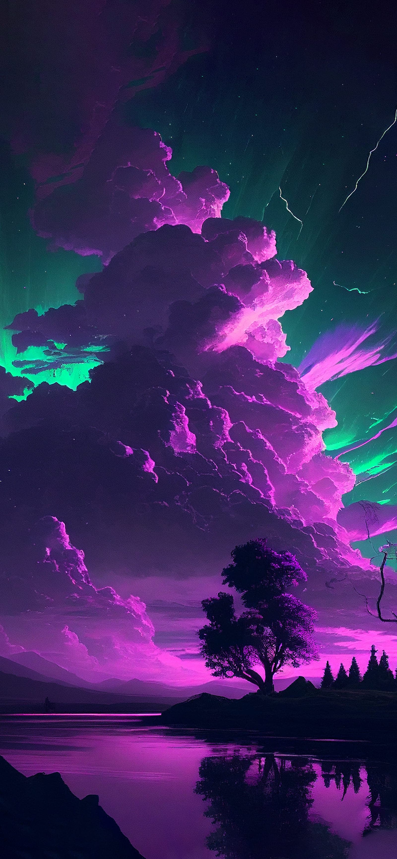 Purple Storm Clouds - Pro phone wallpaper