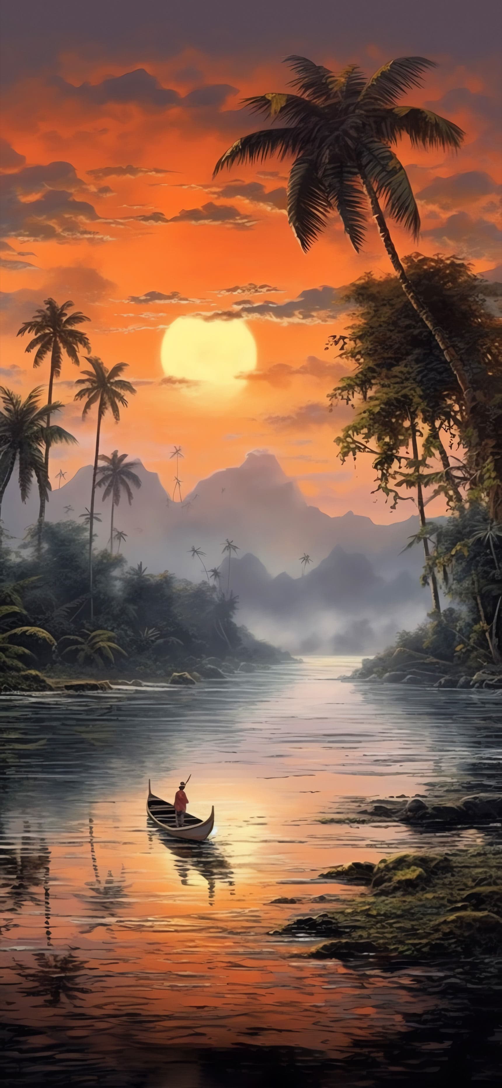 Tropical River - Pro phone wallpaper