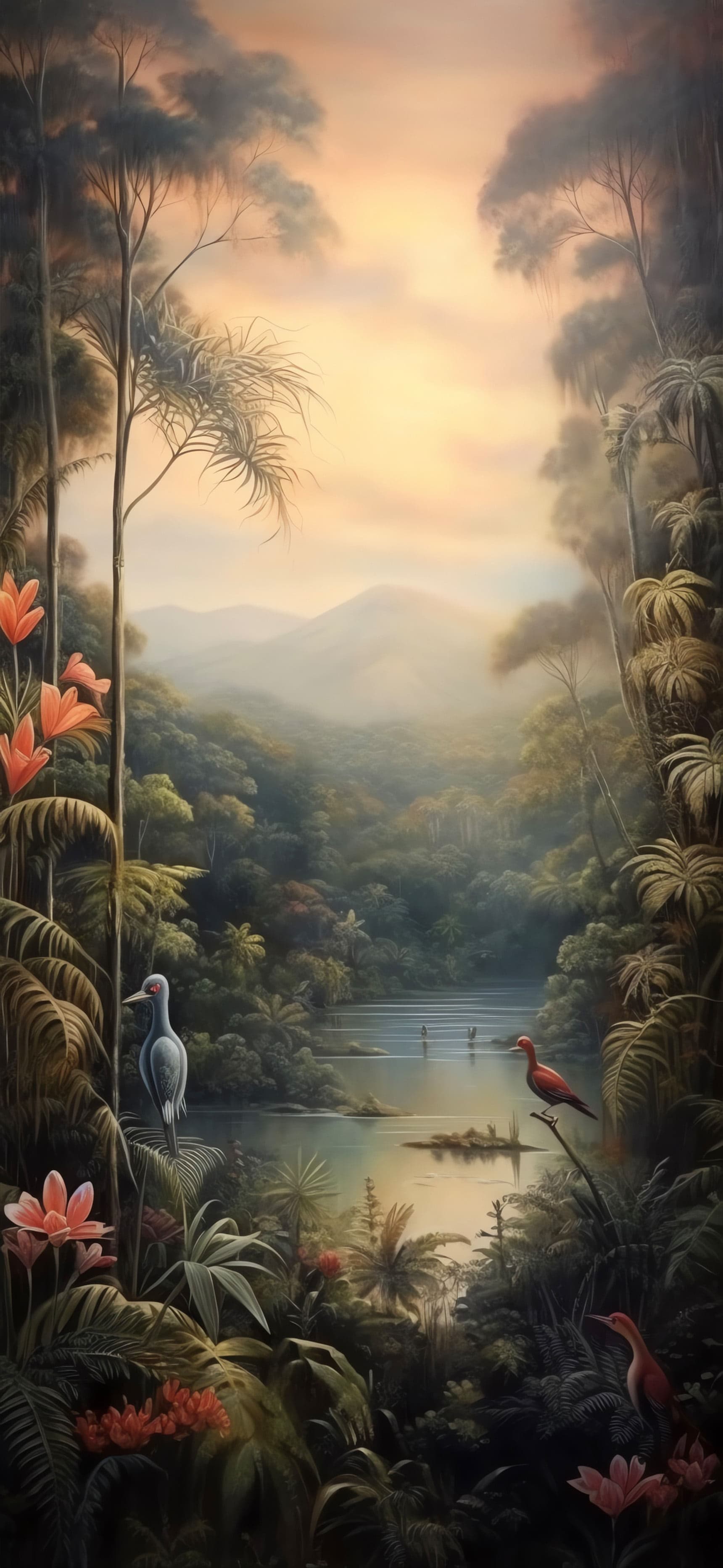Jungle River Scene - Pro phone wallpaper