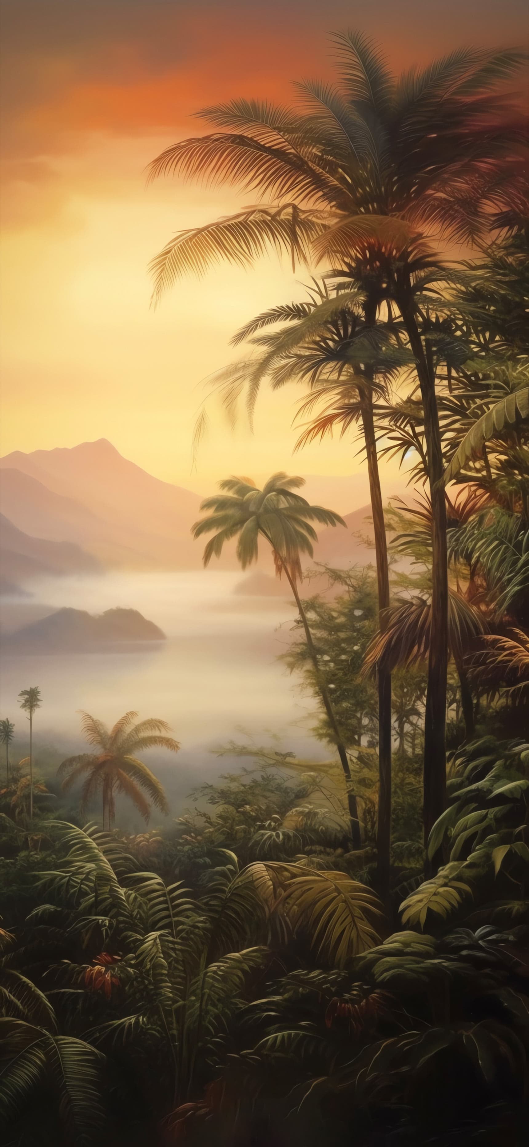 Tropical Vista - Pro phone wallpaper