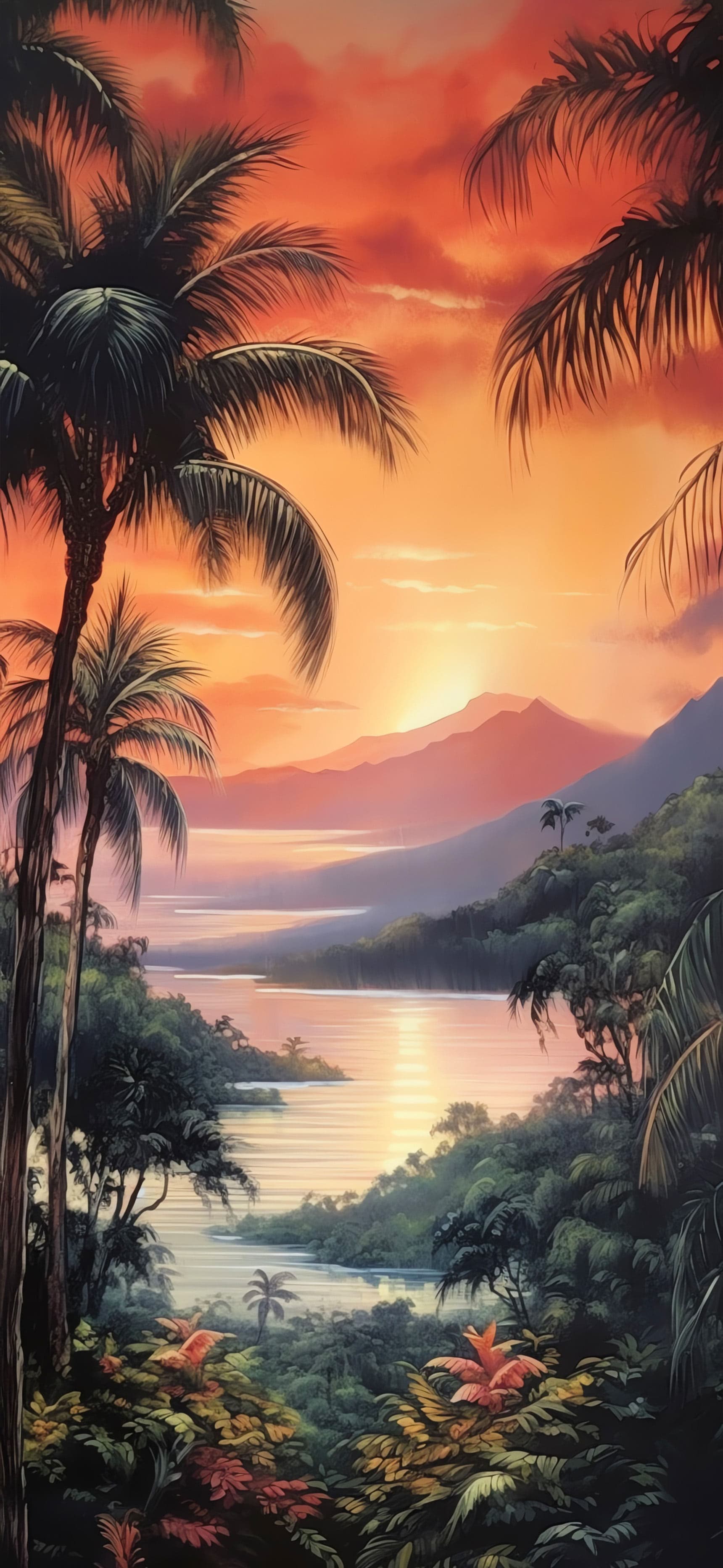 Tropical Island View - Pro phone wallpaper