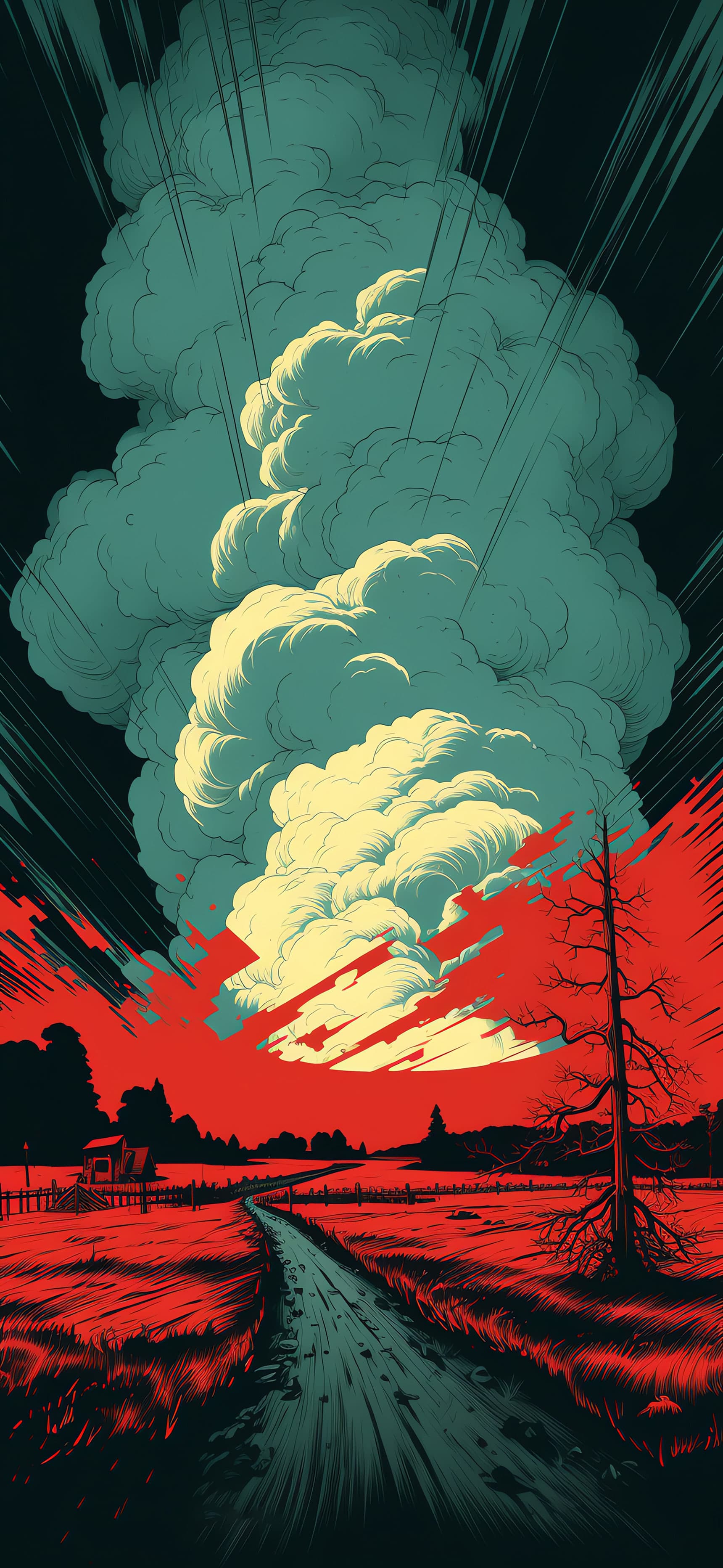 Apocalyptic Sky - Pro phone wallpaper