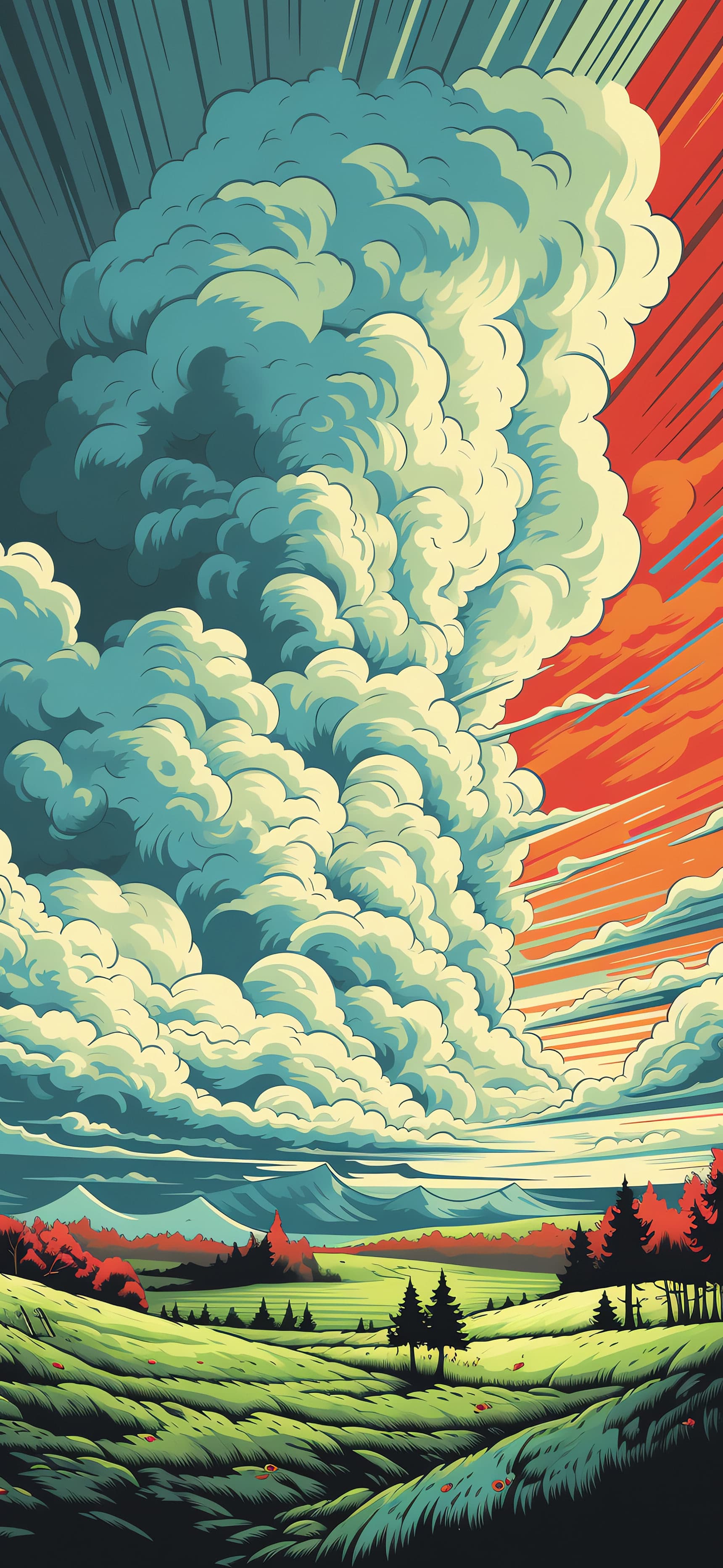 Epic Cloud Formation - Pro phone wallpaper