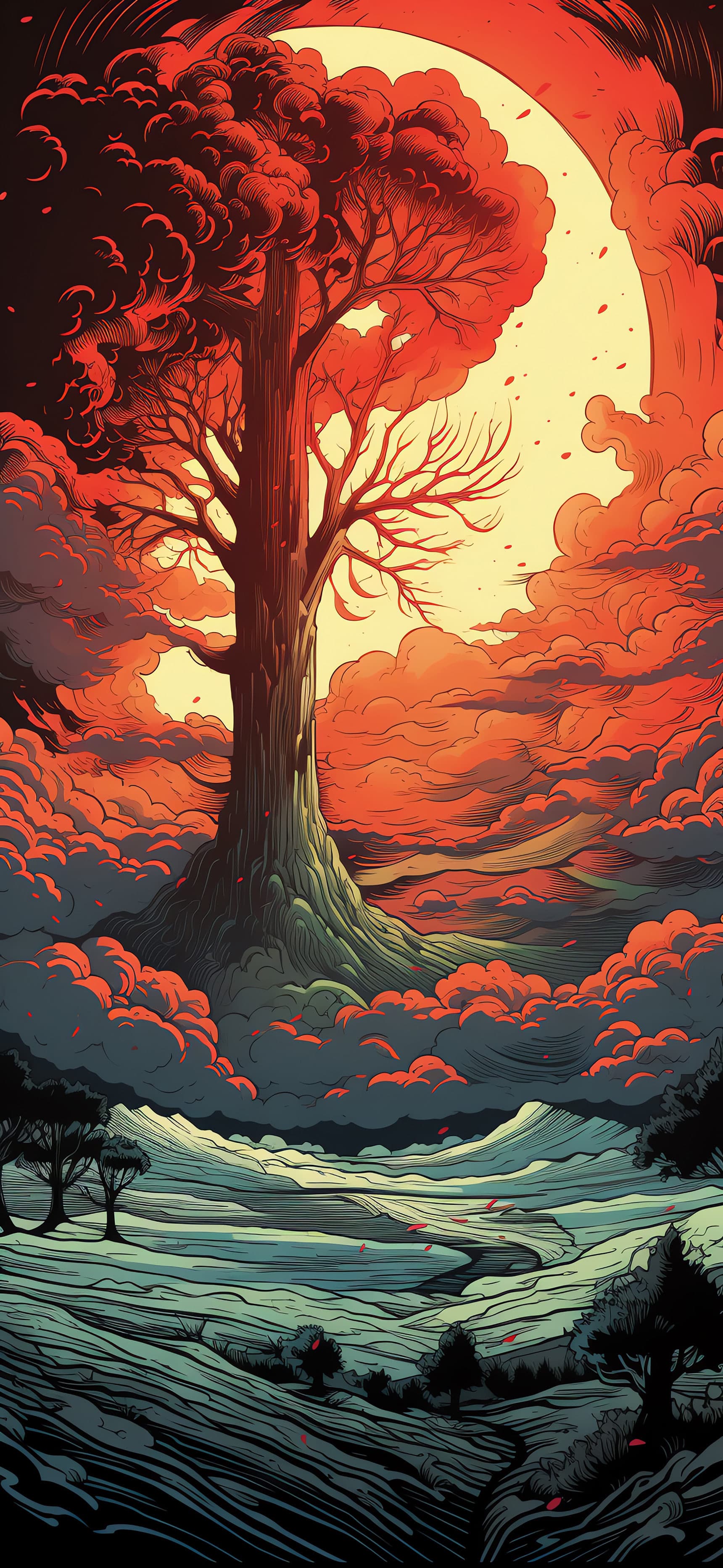 Ethereal Tree - Pro phone wallpaper