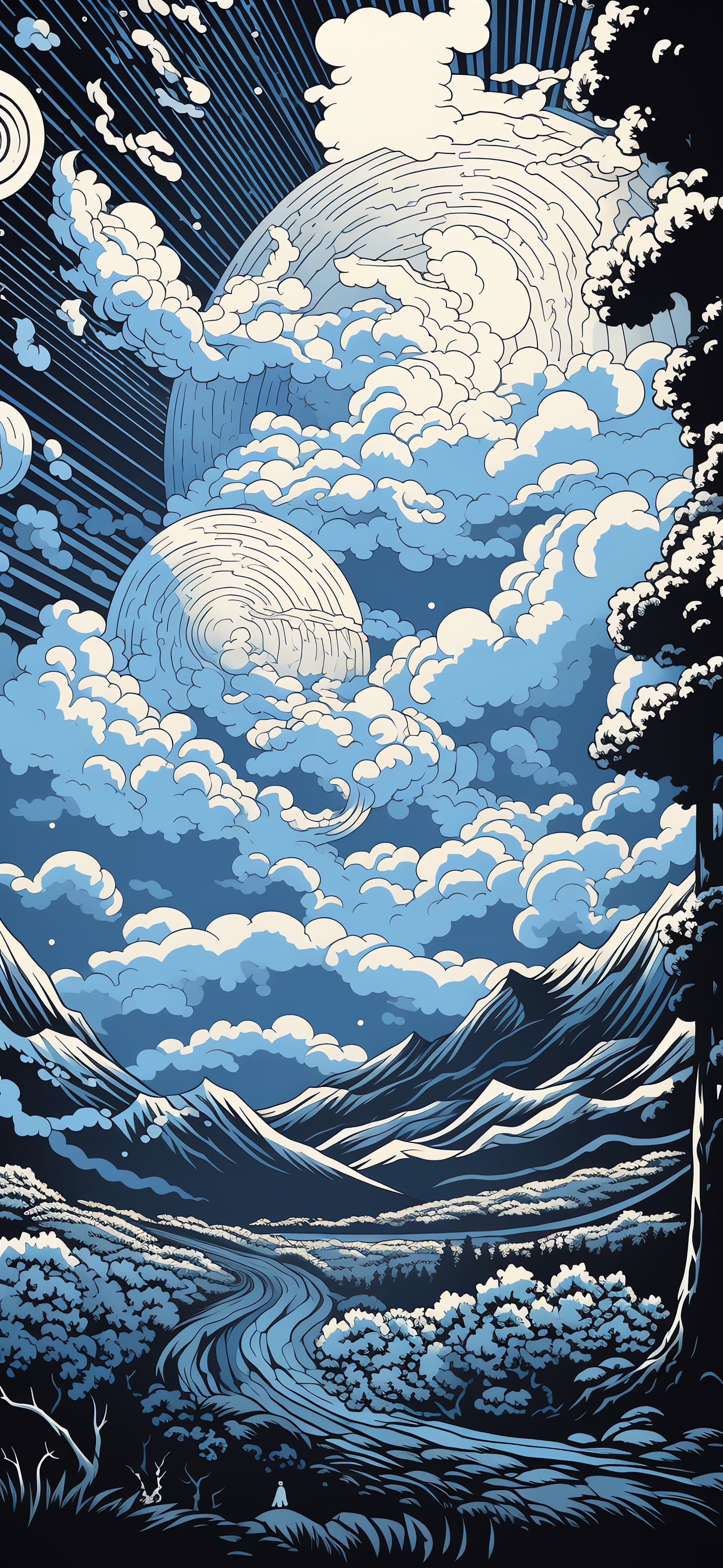Lunar Valley - Pro phone wallpaper