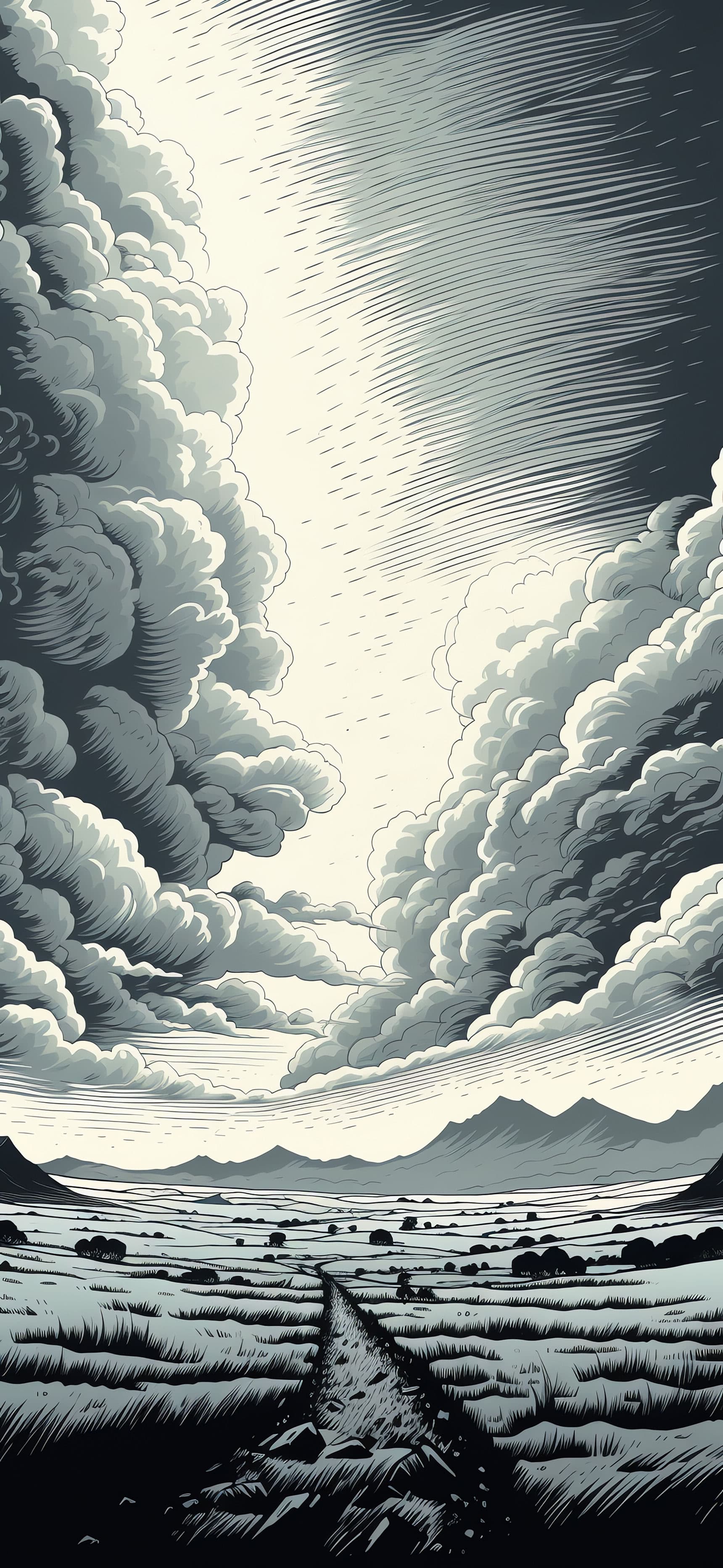 Stormy Plains - Pro phone wallpaper