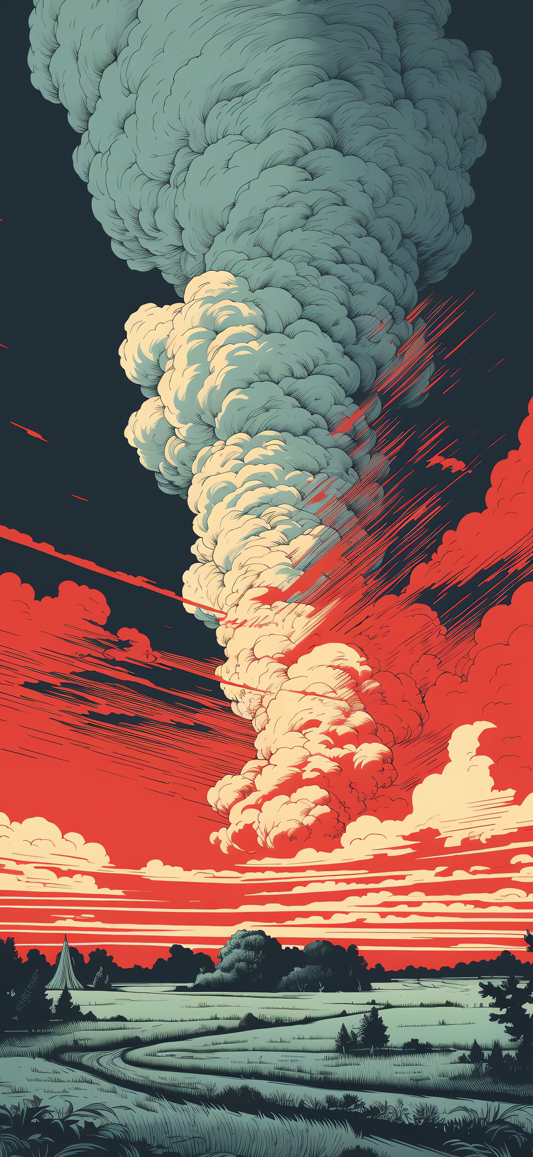 Fiery Plume - Pro phone wallpaper