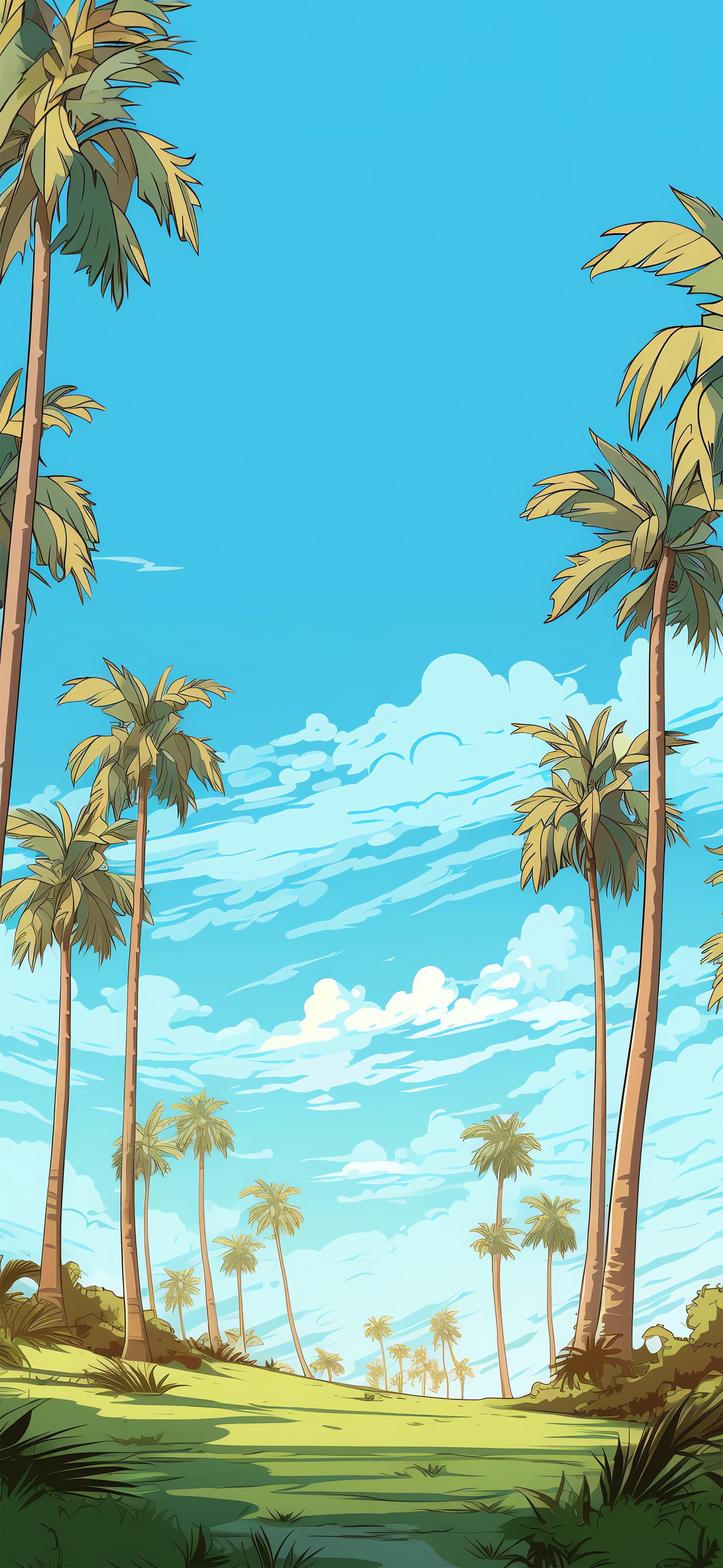 Palm Vista - Pro phone wallpaper