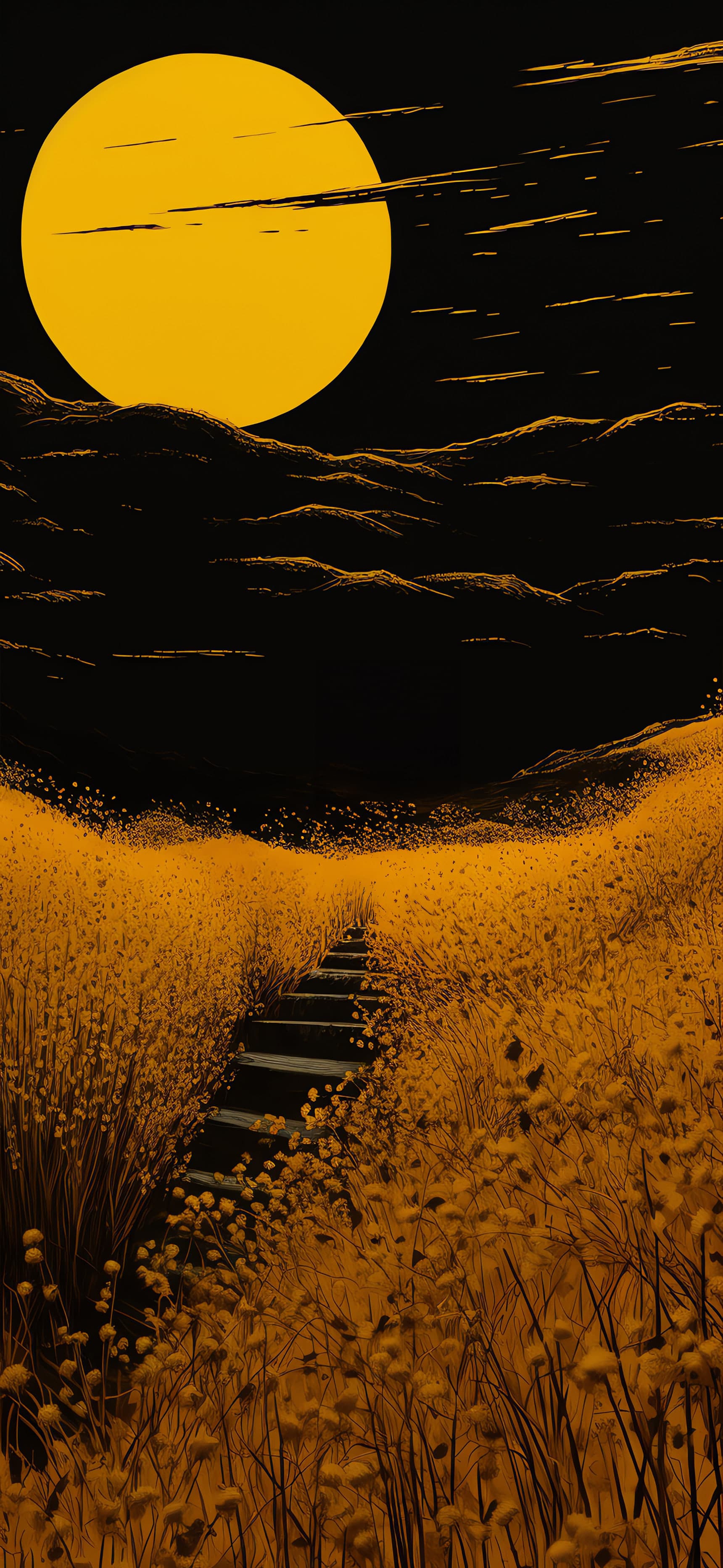 Golden Steps - Pro phone wallpaper