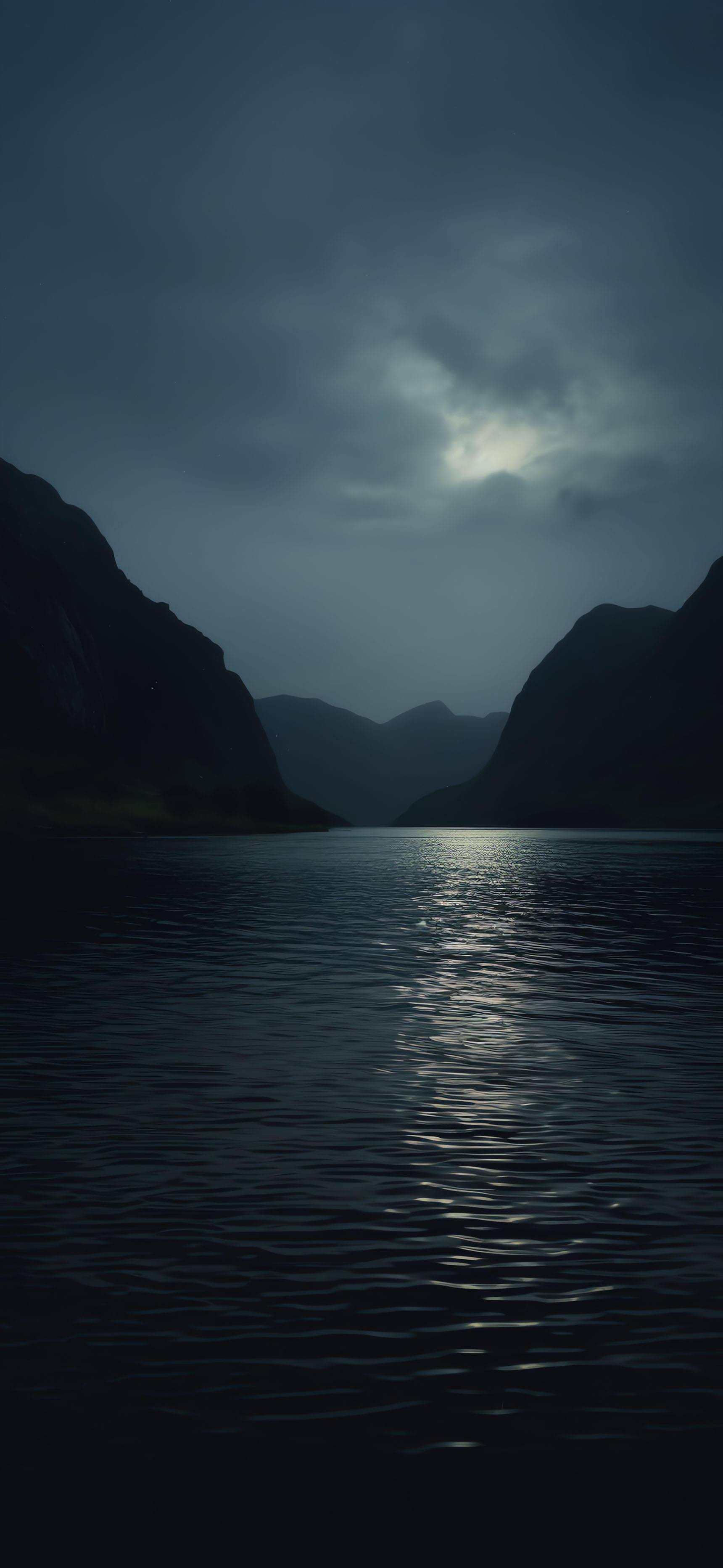 Serene Lake Night - Pro phone wallpaper