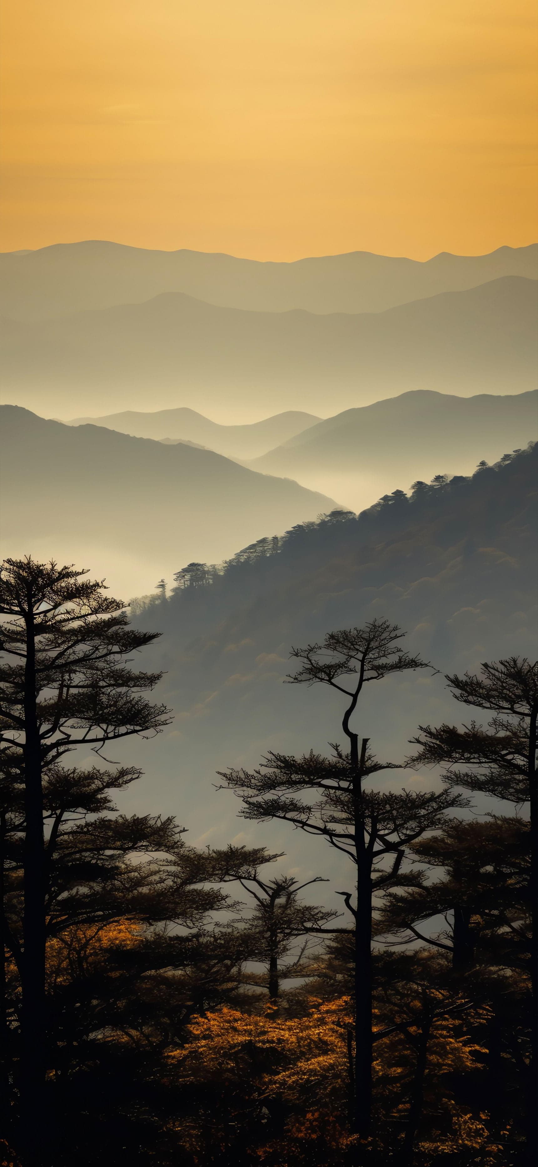 Mountain Range Serenity - Pro phone wallpaper