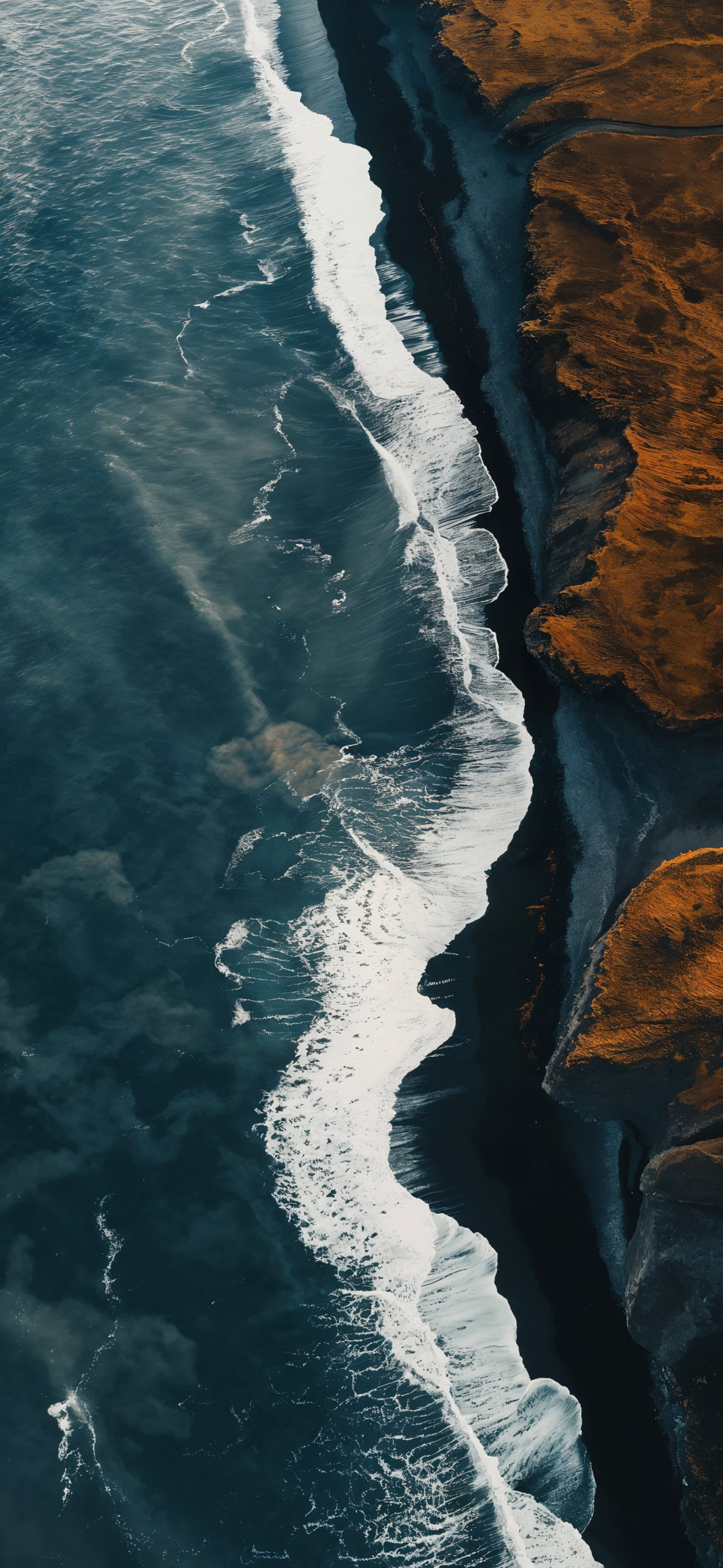 Coastal Black Sands - Pro phone wallpaper