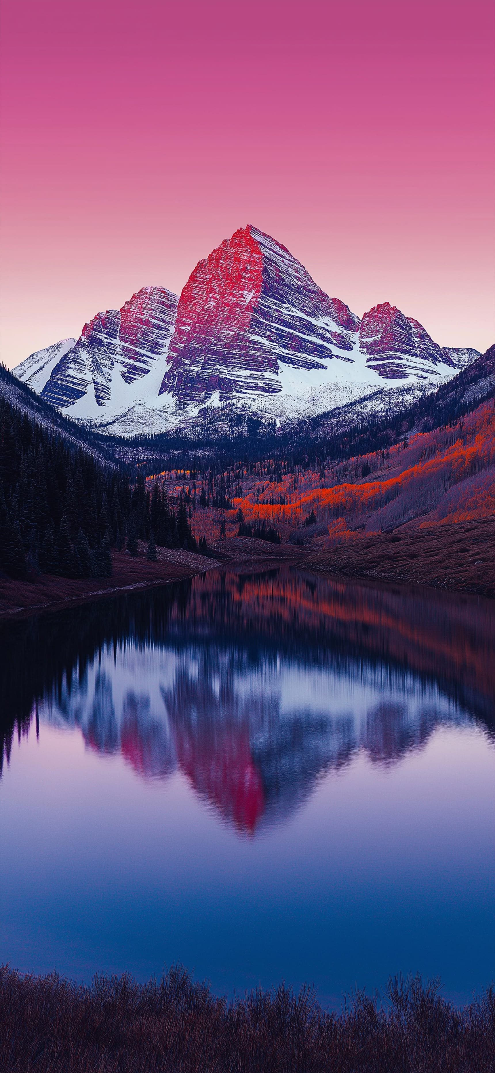 Mirror Peaks - Pro phone wallpaper