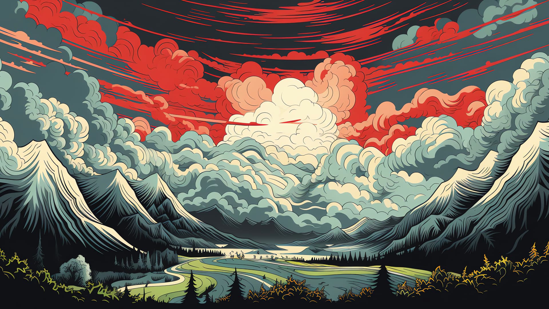 Stormy Landscape - Pro desktop wallpaper