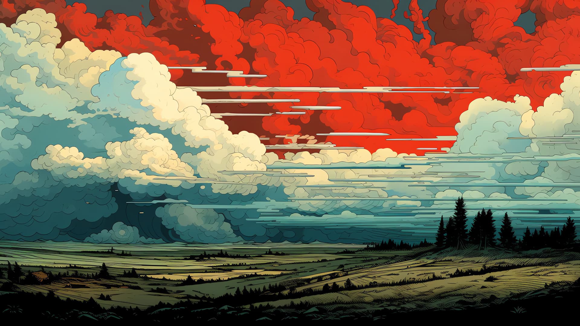 Colorful Clouds - Pro desktop wallpaper