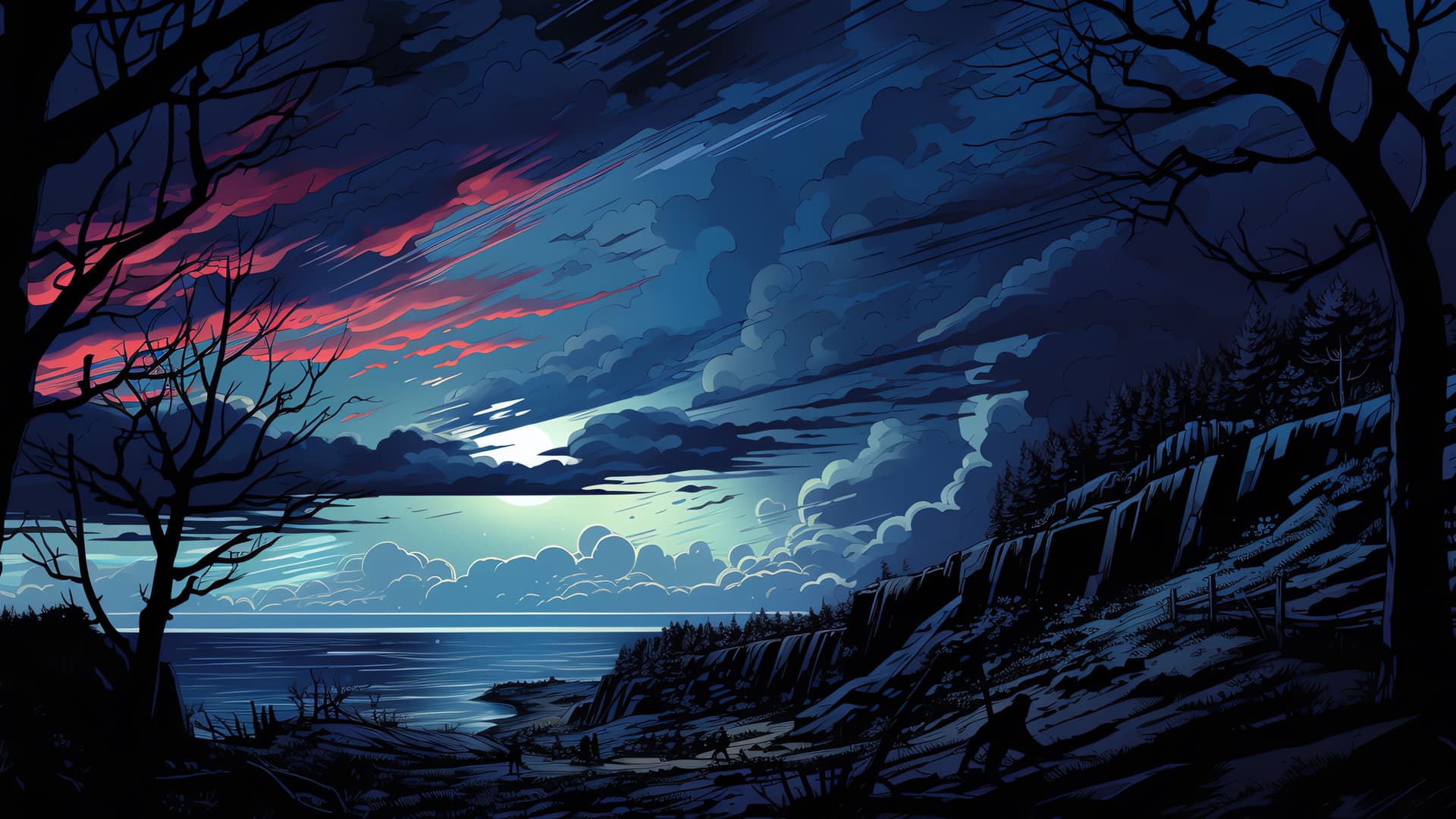 Mysterious Shoreline - Pro desktop wallpaper