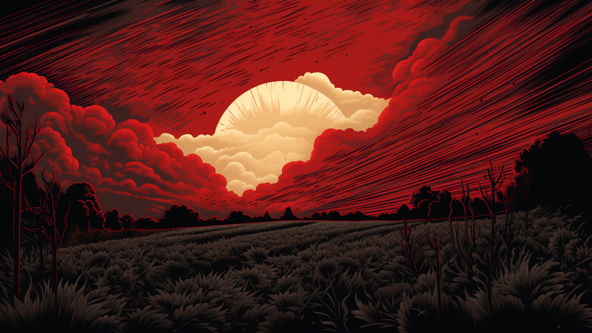 Fiery Clouds - Pro desktop wallpaper