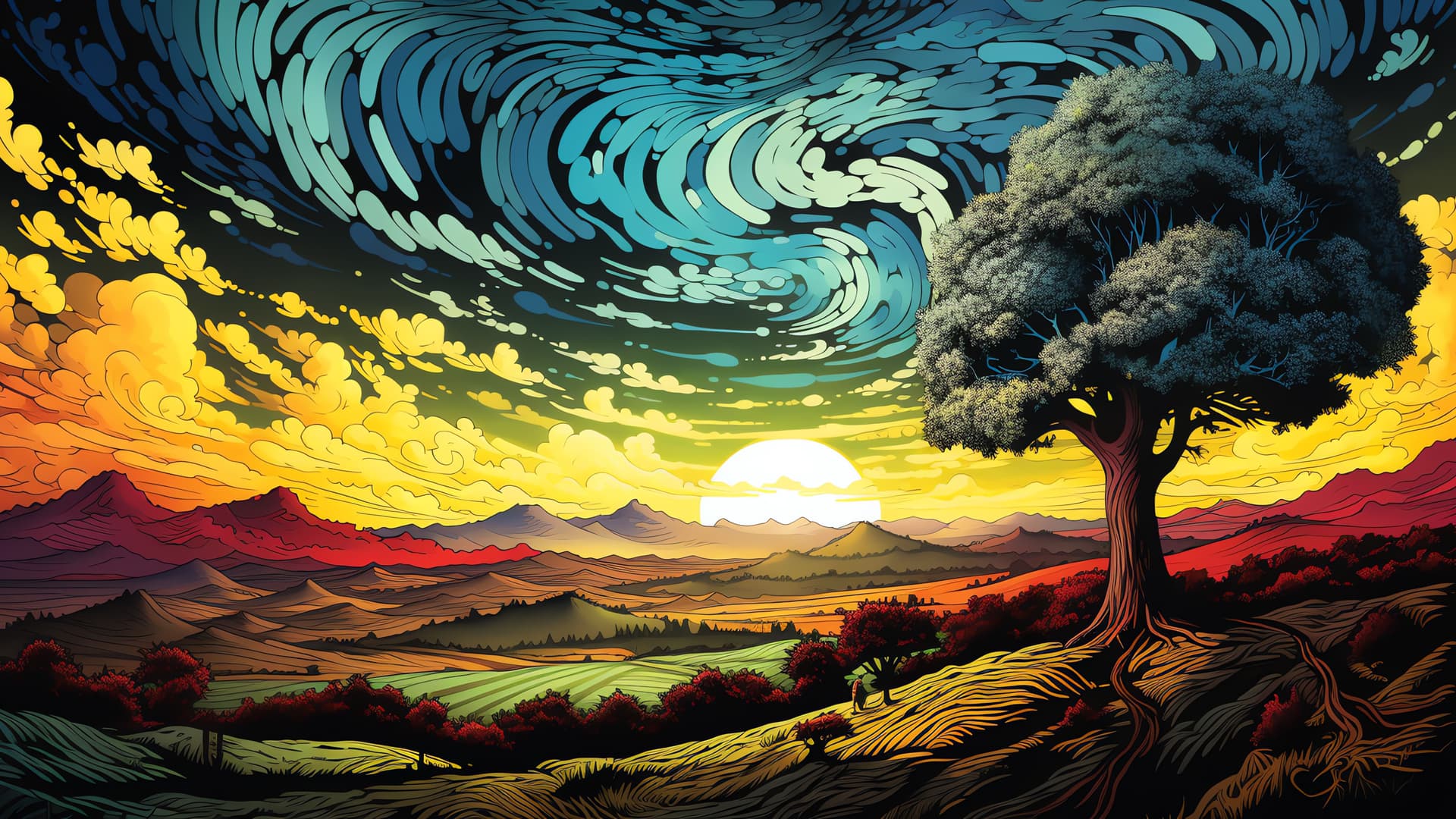 Vibrant Sky - Pro desktop wallpaper