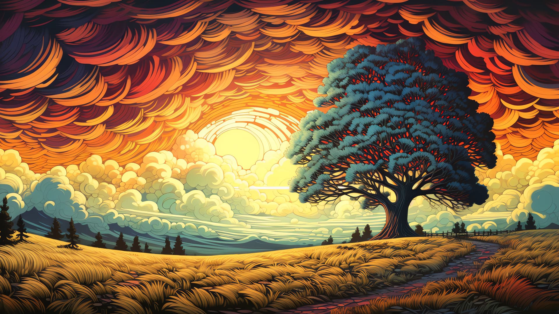 Golden Horizon - Pro desktop wallpaper