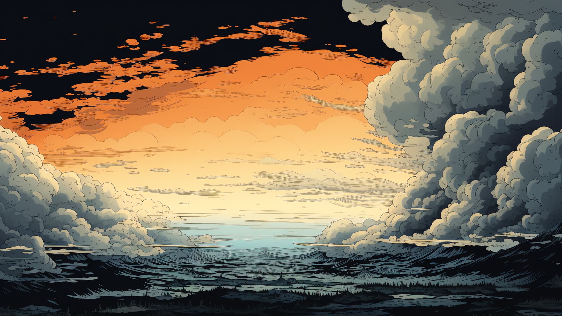 Sunset Over Water - Pro desktop wallpaper