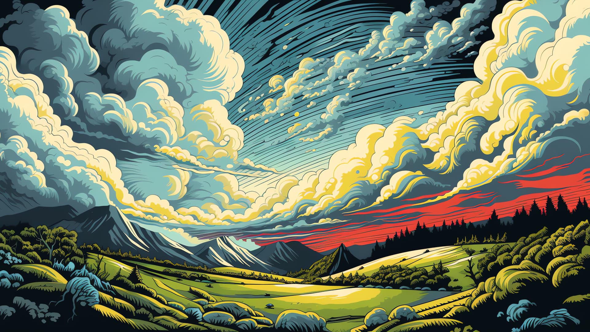 Cloudy Horizon - Pro desktop wallpaper