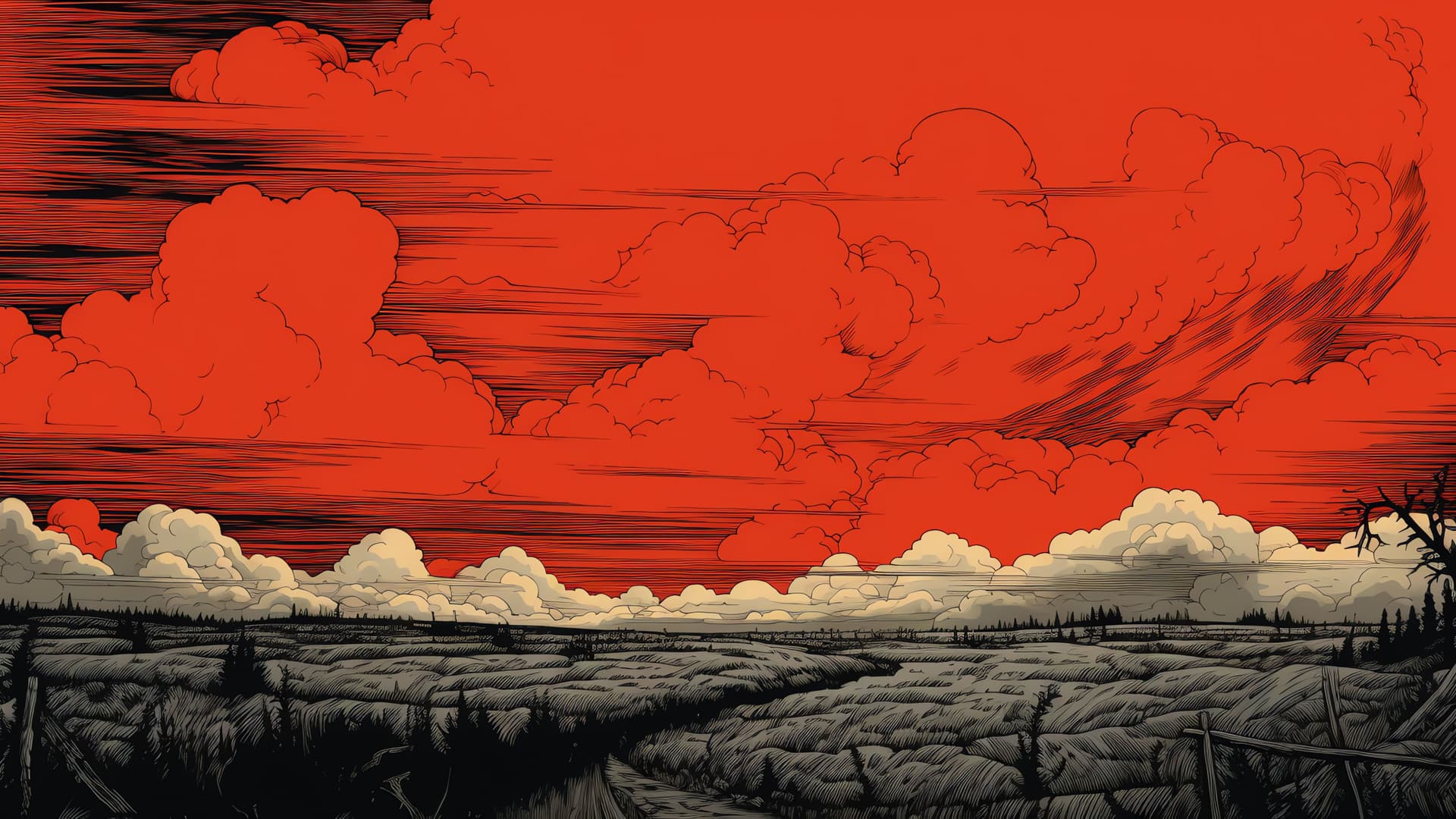 Fiery Sunset - Pro desktop wallpaper