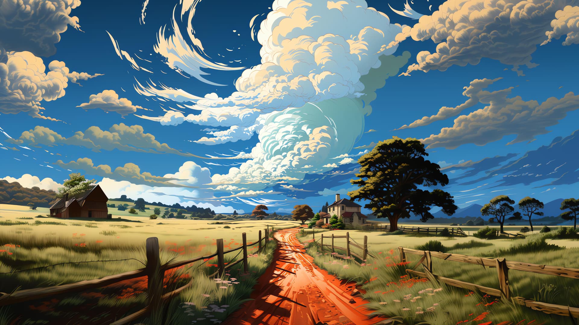 Countryside Path - Pro desktop wallpaper