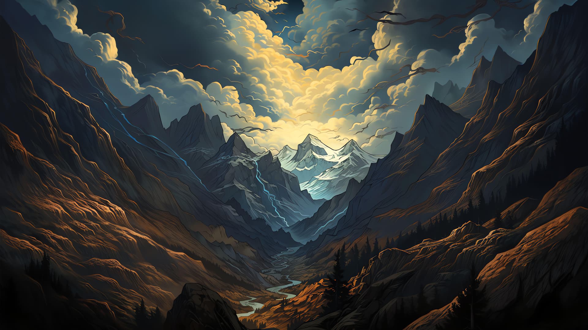 Mountain Valley - Pro desktop wallpaper