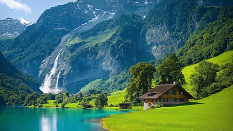 Mountain Lake - free desktop wallpaper download