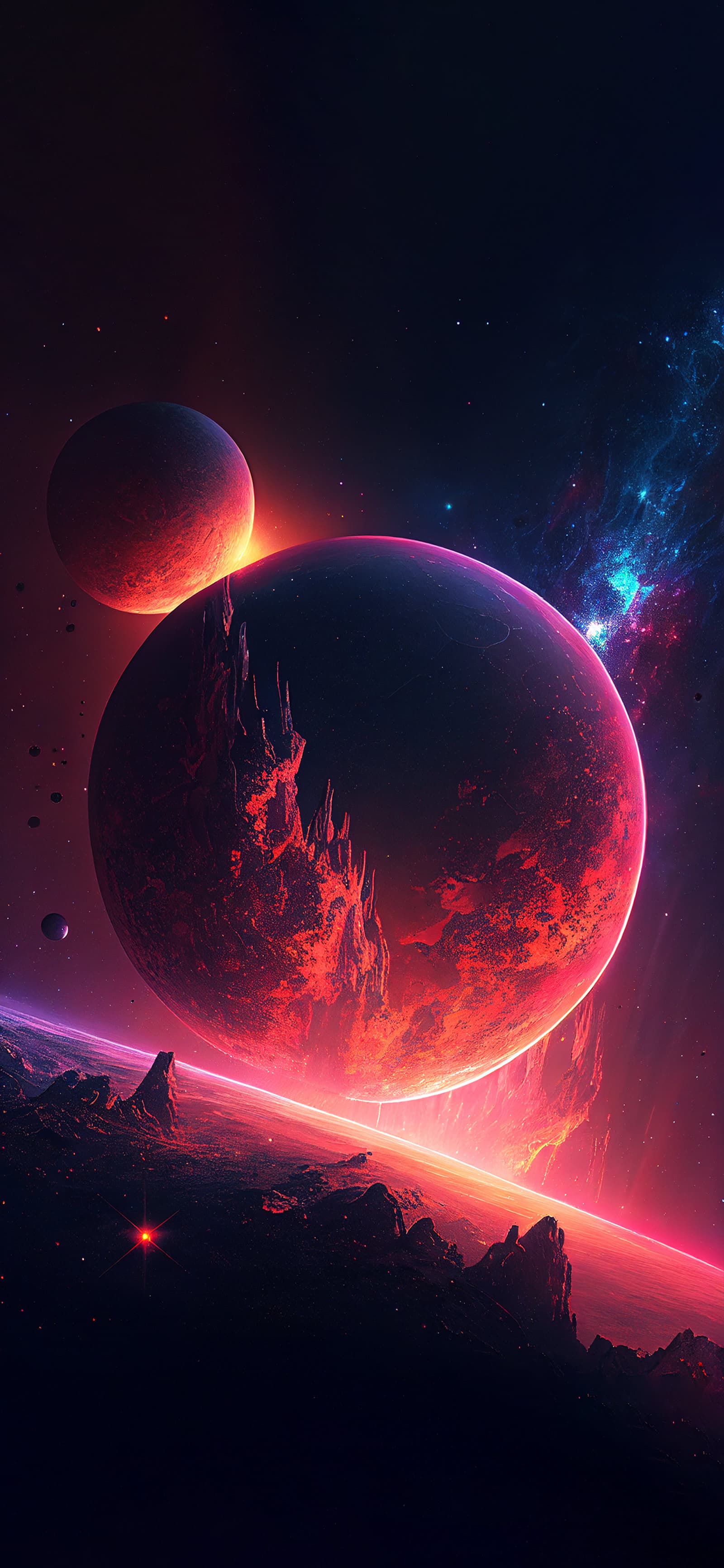 Red Planet Duo - Pro phone wallpaper