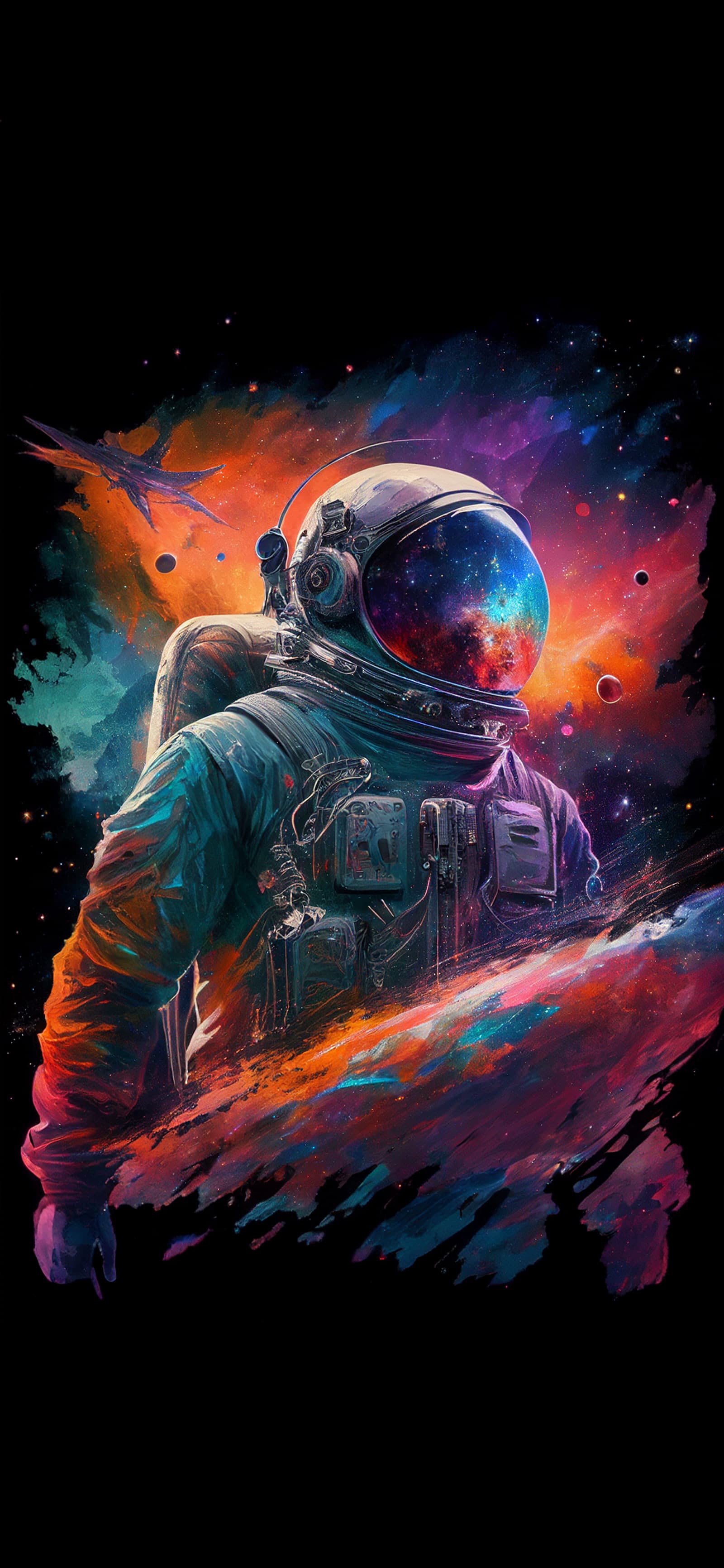 Cosmic Astronaut - Pro phone wallpaper