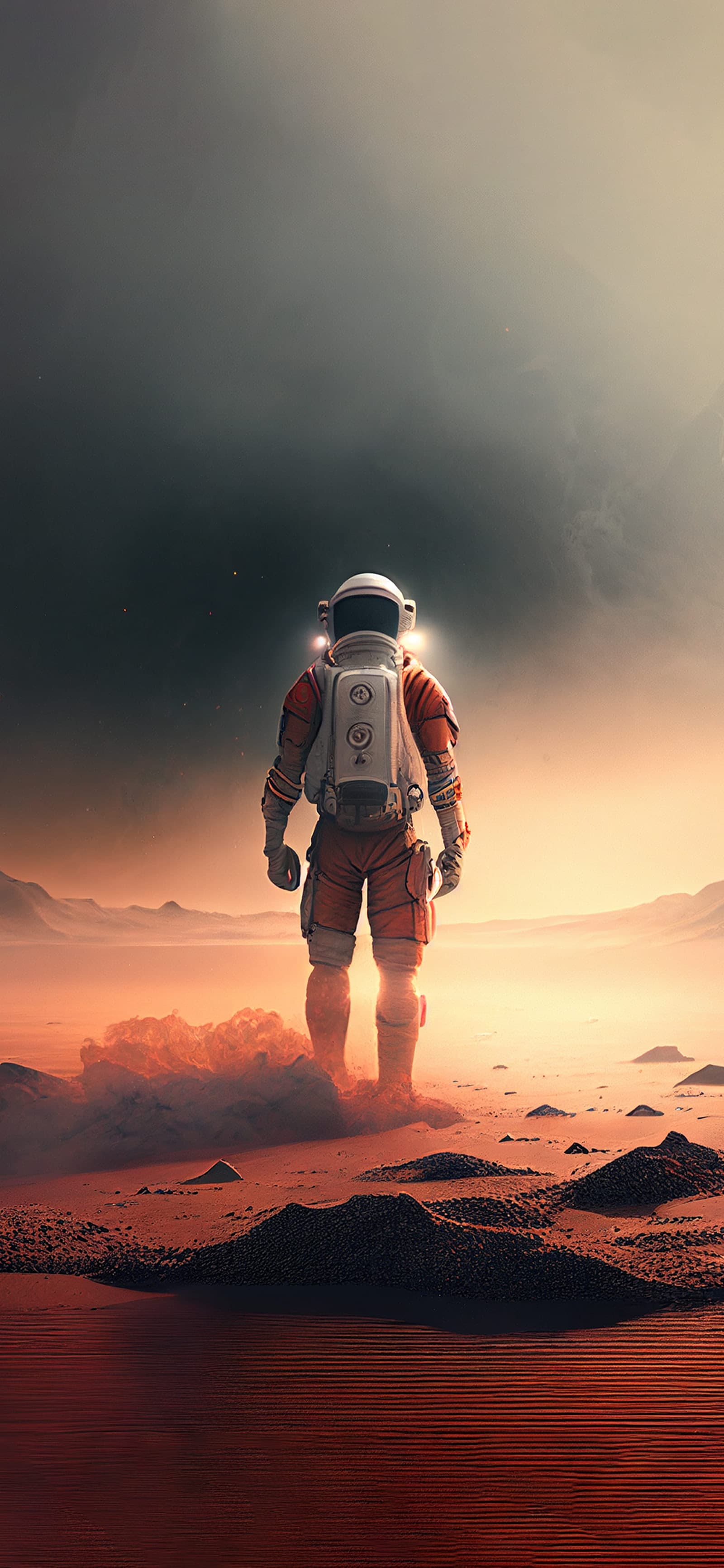 Martian Horizon Stroll - Pro phone wallpaper
