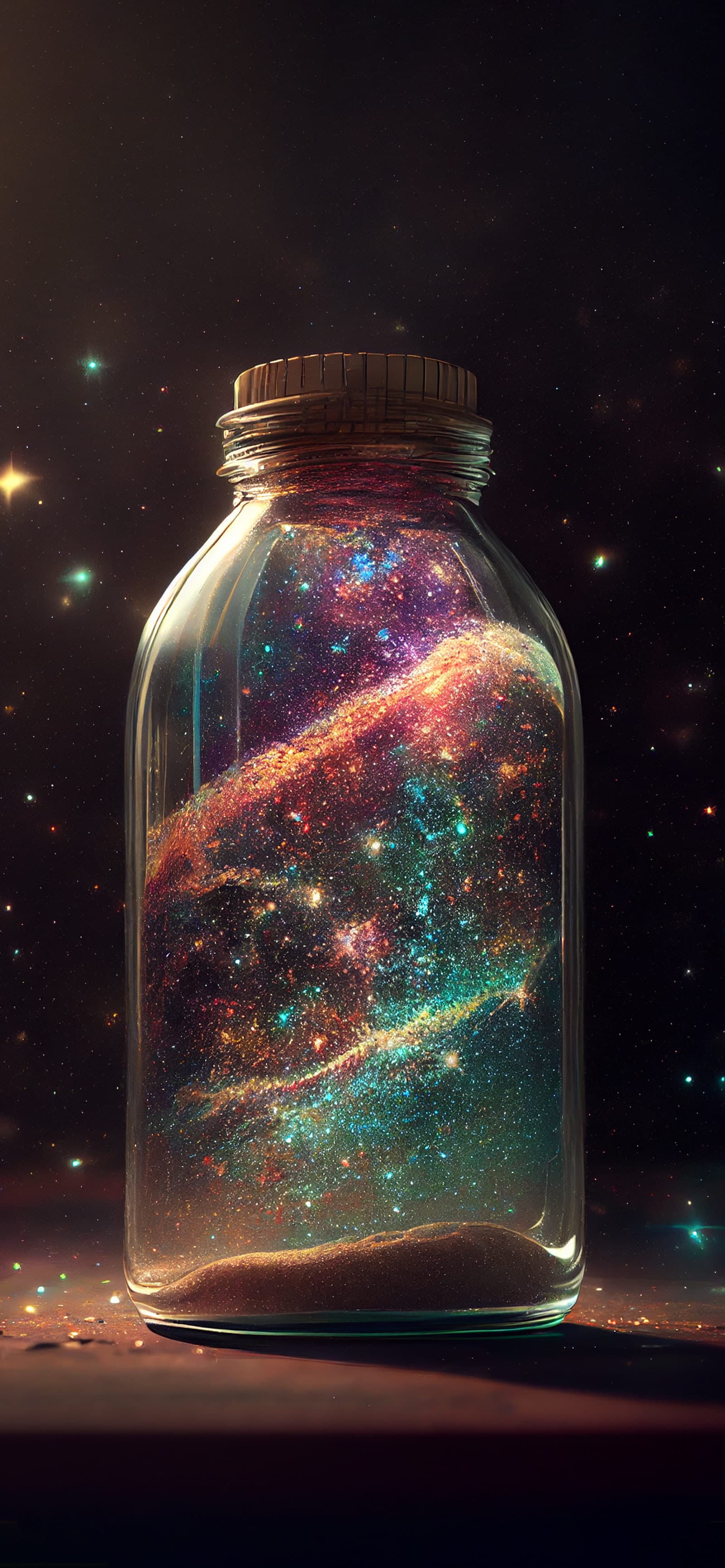 Bottled Nebula Dream - Pro phone wallpaper