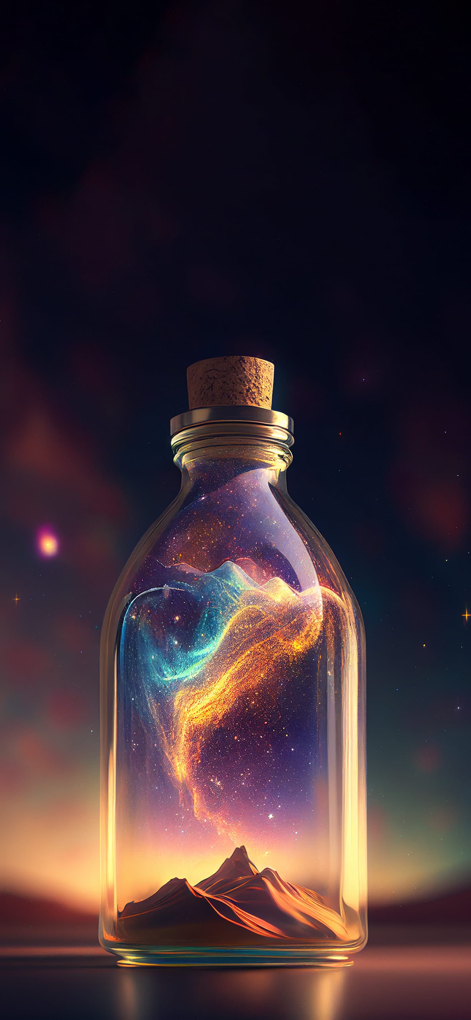 Bottled Galaxy - Pro phone wallpaper