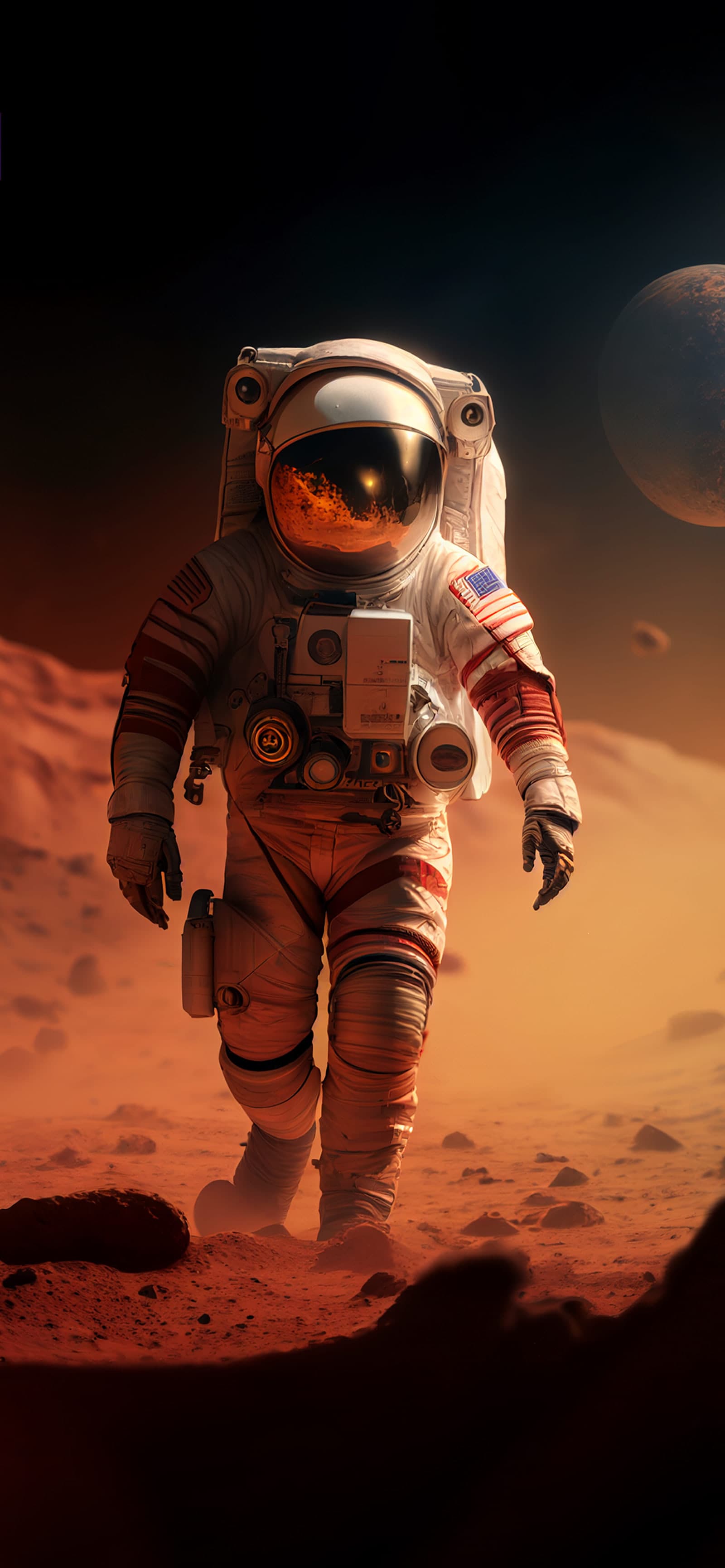 Mars Explorer Approach - Pro phone wallpaper