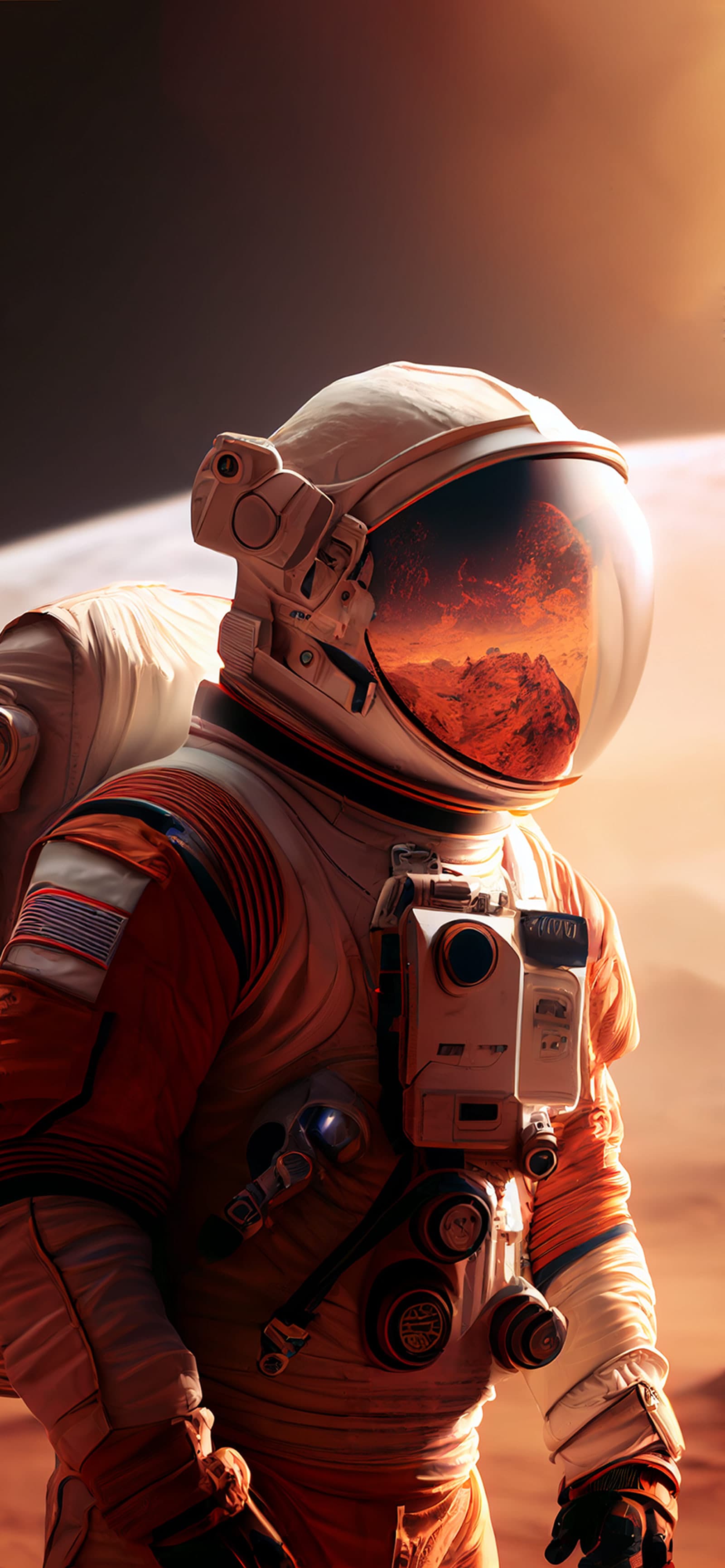 Mars Explorer Suit - Pro phone wallpaper