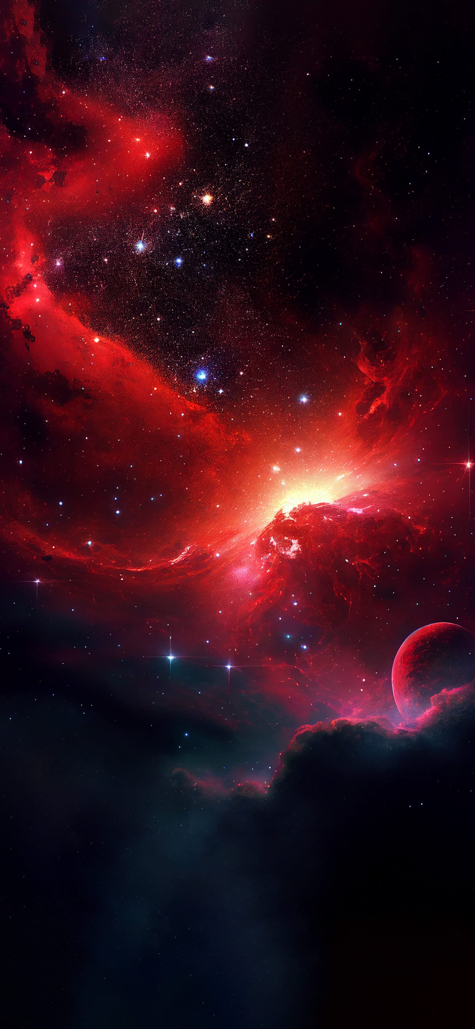 Scarlet Cosmic Dream - Pro phone wallpaper