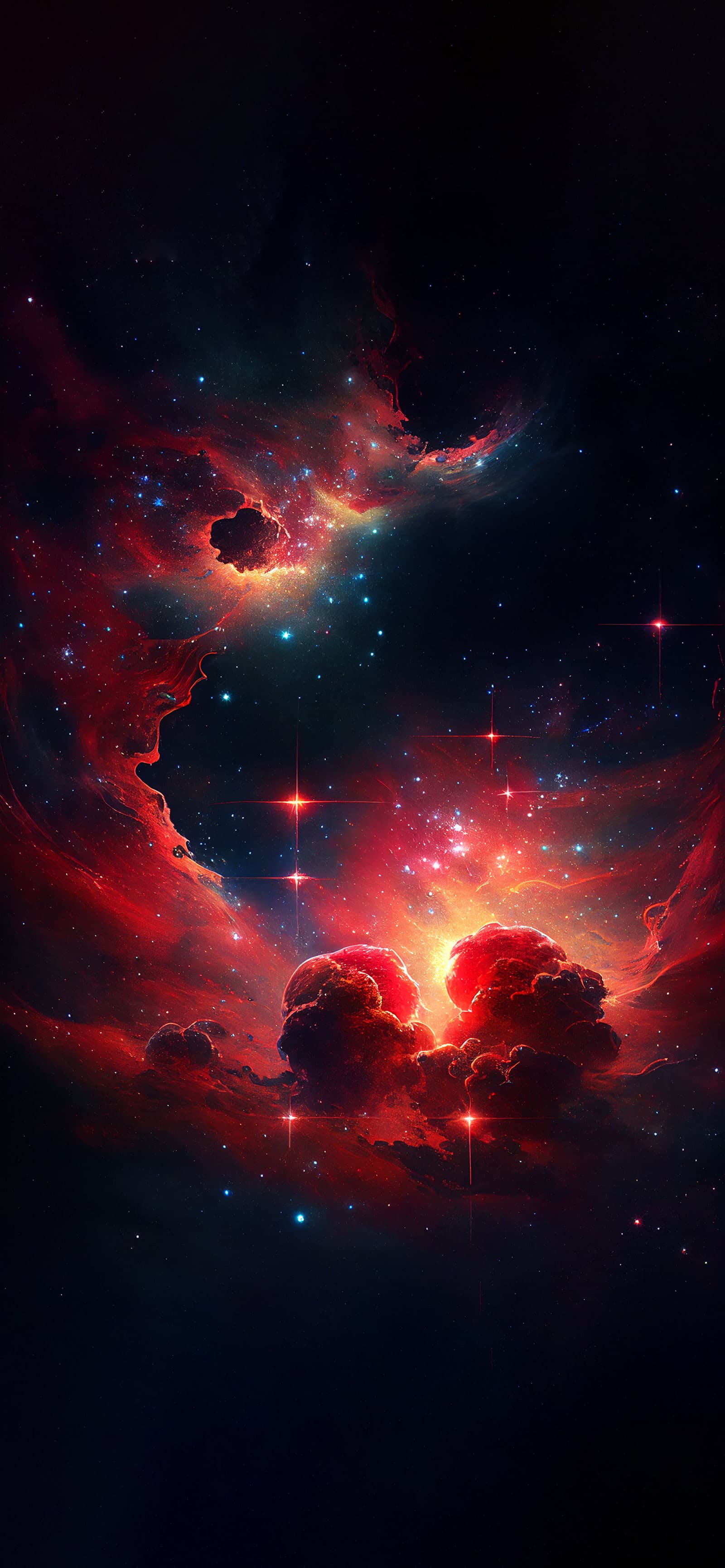 Crimson Space Dust - Pro phone wallpaper