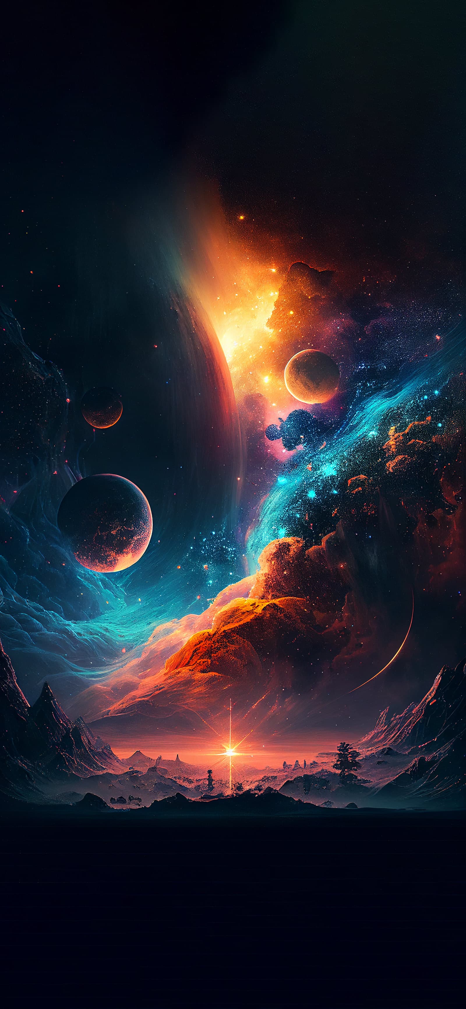 Celestial Horizon - Pro phone wallpaper