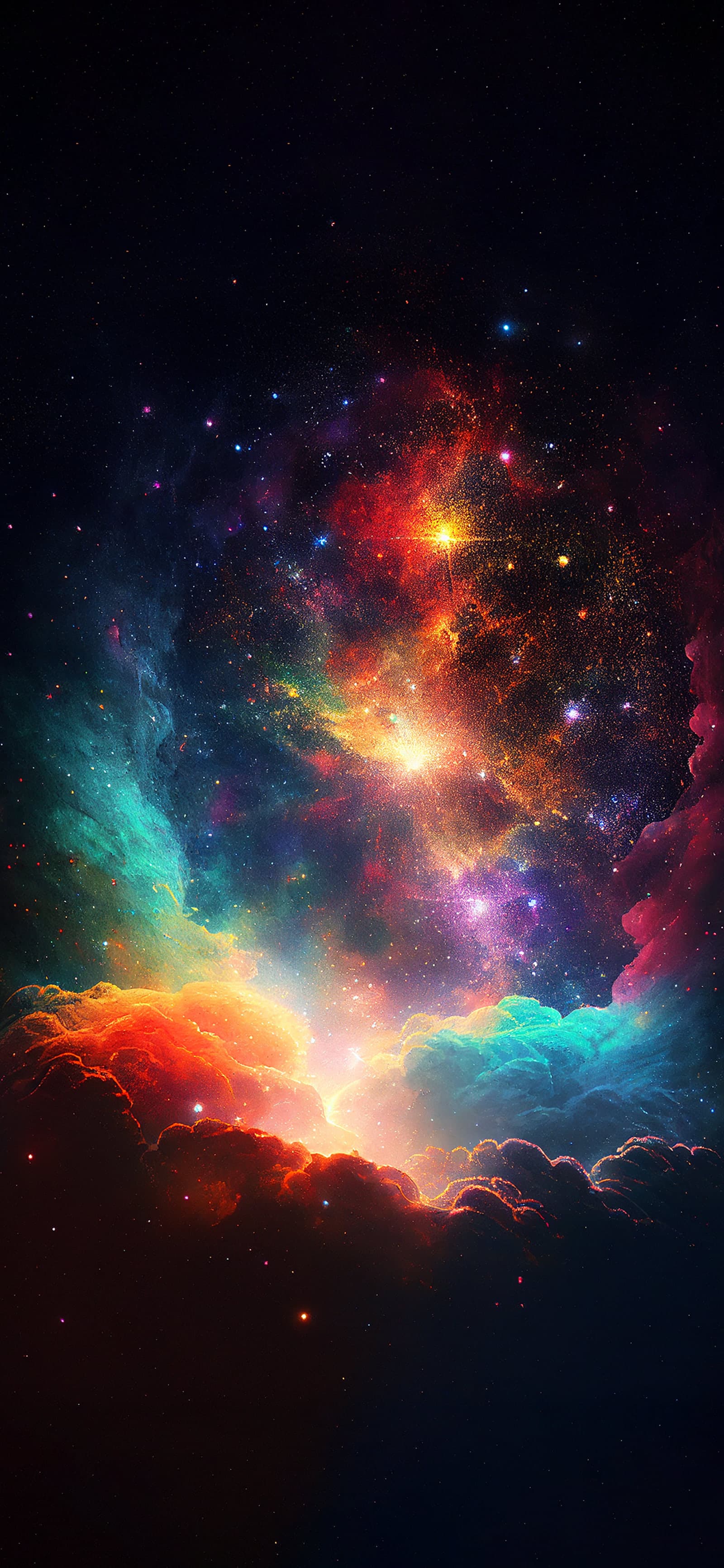 Cosmic Cloudscape - Pro phone wallpaper